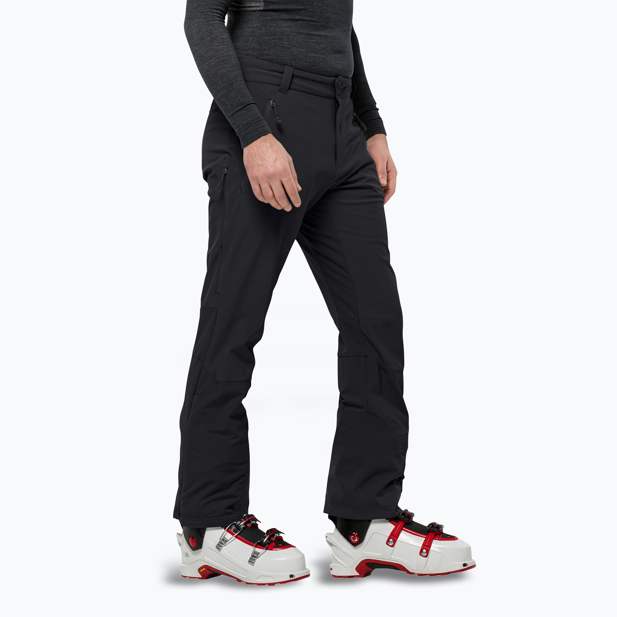Pantaloni softshell pentru bărbați Jack Wolfskin Alpspitze Tour black (Alpspitze Tour 1508741_6000)