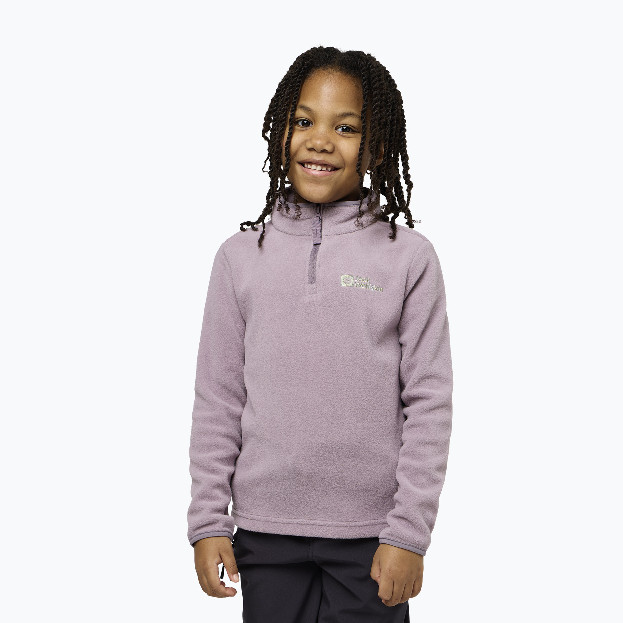 Bluza polarowa dziecięca Jack Wolfskin Taunus Halfzip wild blossom 