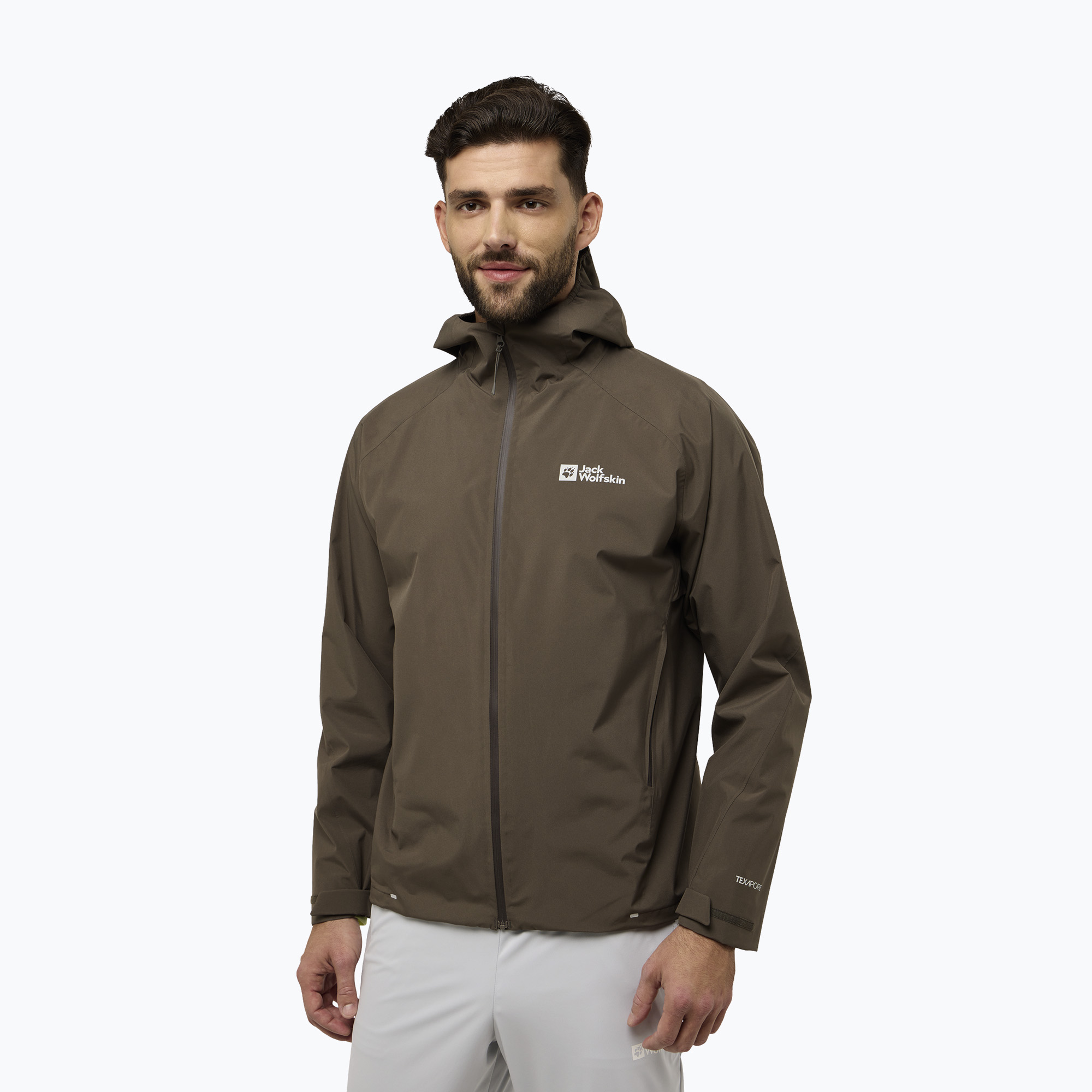 Kurtka przeciwdeszczowa męska Jack Wolfskin Prelight 2L Ins cold coffee 
