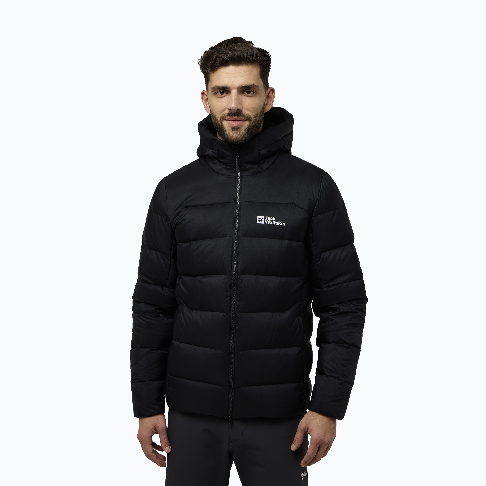 Kurtka puchowa męska Jack Wolfskin Nebelhorn Down Hoody black 