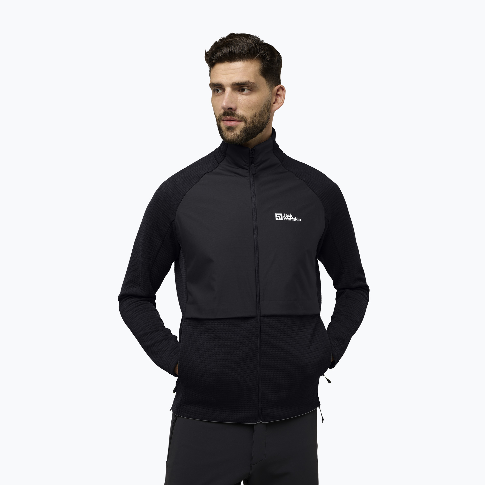 Bluza polarowa męska Jack Wolfskin Dormer black 
