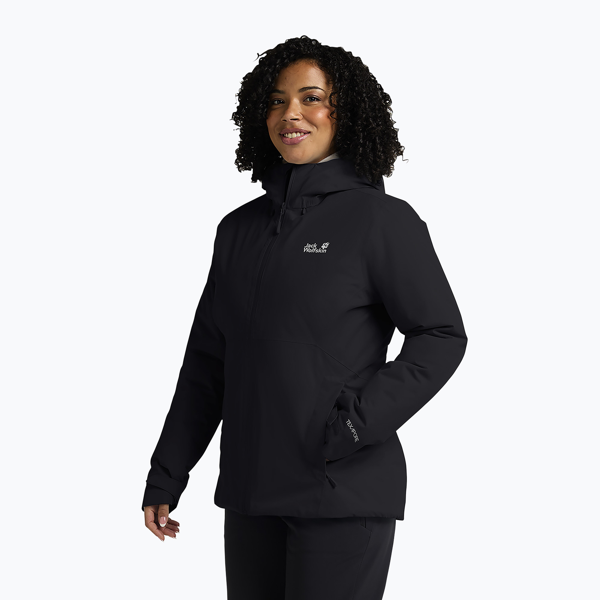 Дамско ватирано яке Jack Wolfskin Wisper Ins black