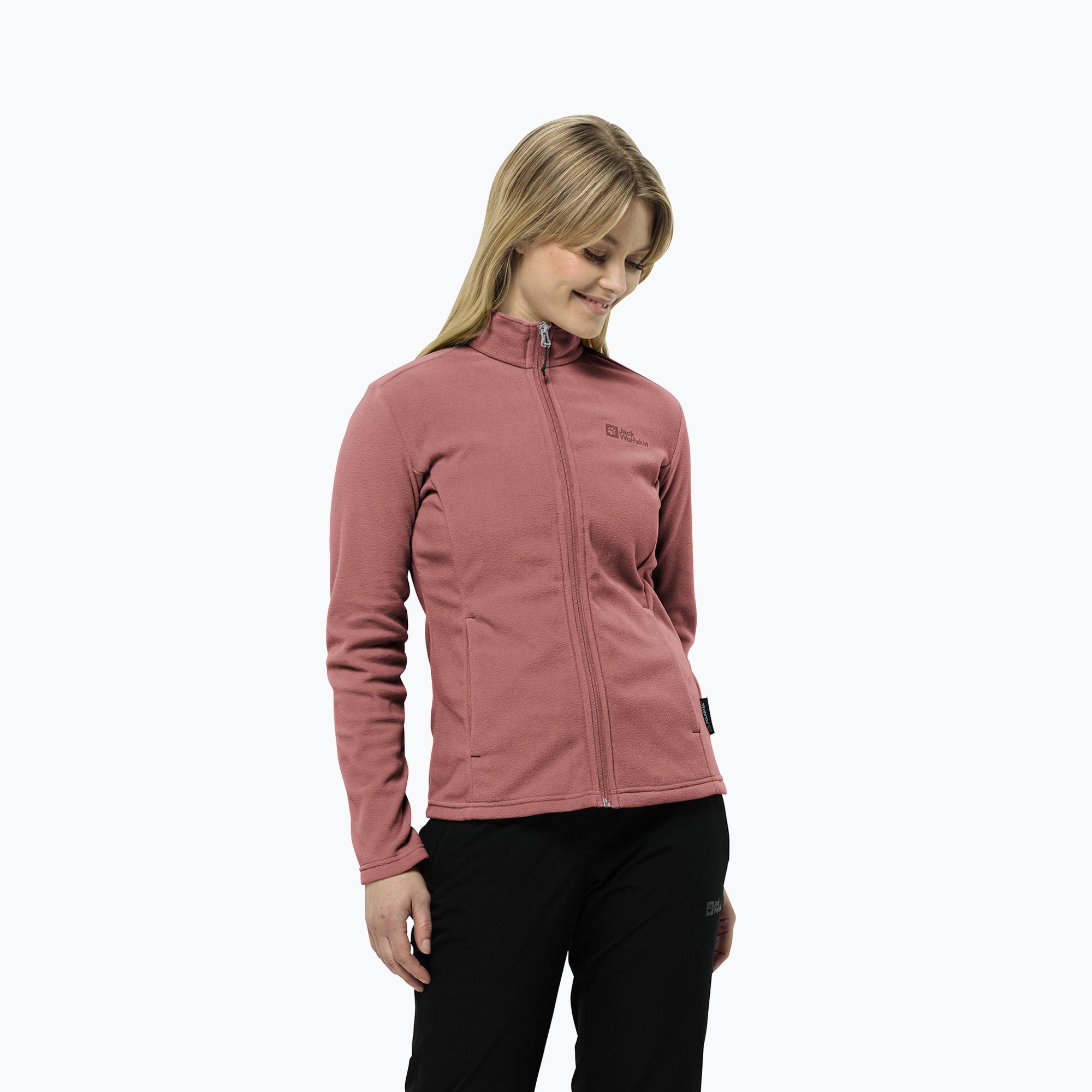 Bluza polarowa damska Jack Wolfskin Taunus Fz mineral red 