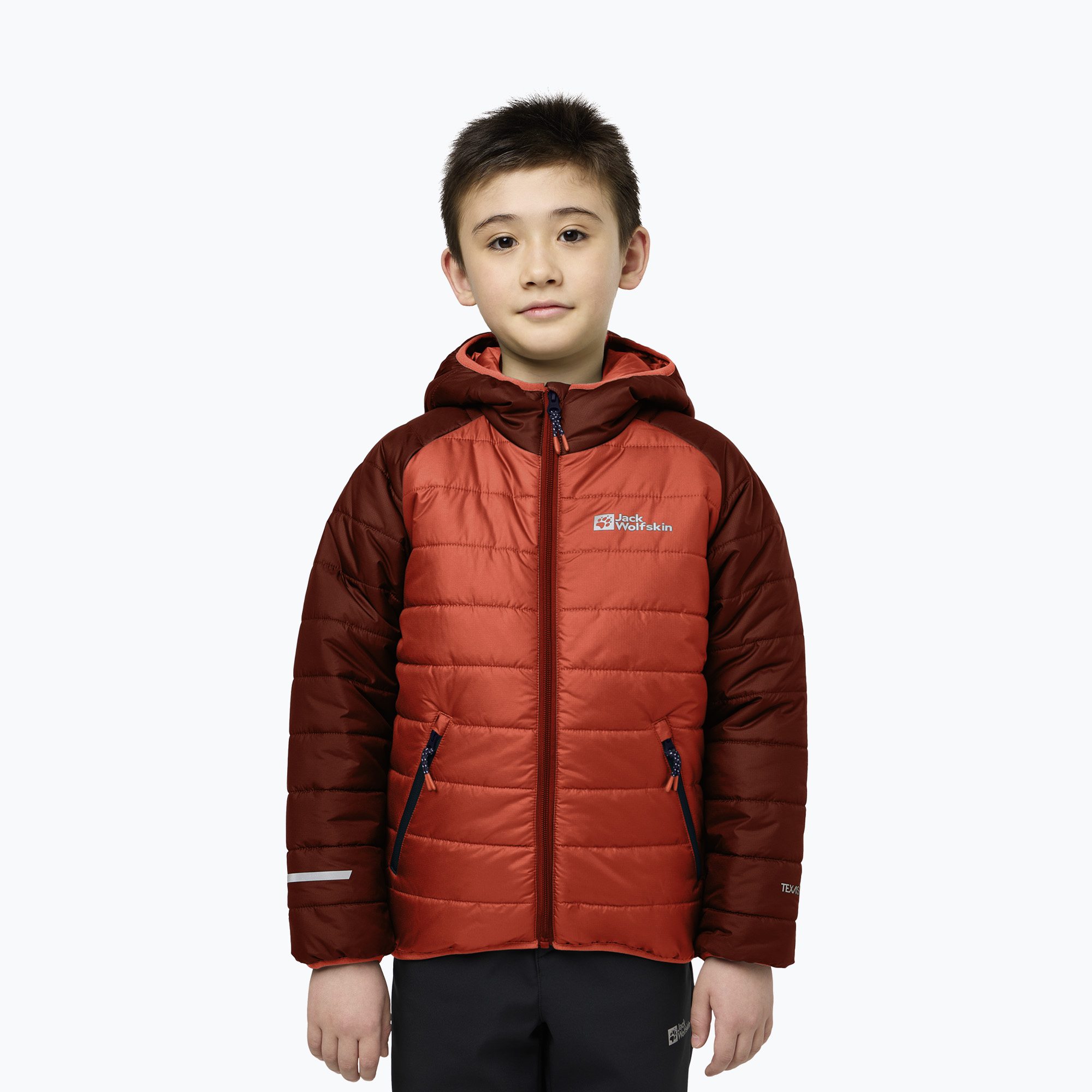 Piumino da bambino Jack Wolfskin Zenon arancione corallo (152) (Zenon 1604145_G0053_K16)