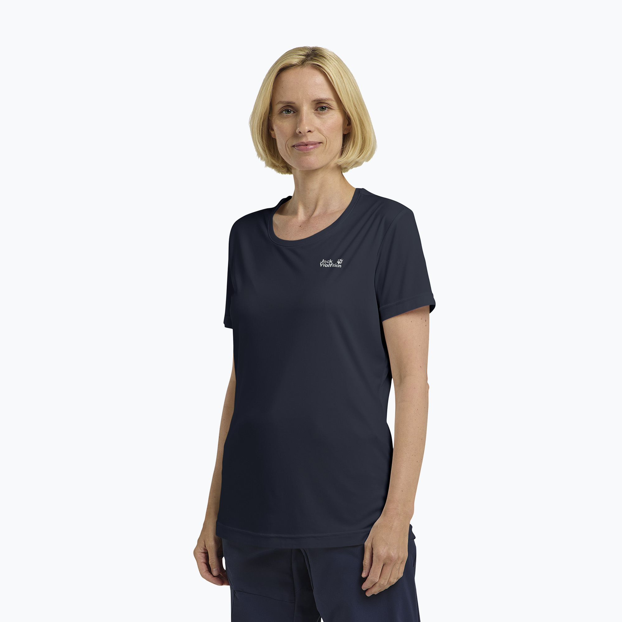 Koszulka trekkingowa damska Jack Wolfskin Tech T midnight sky 
