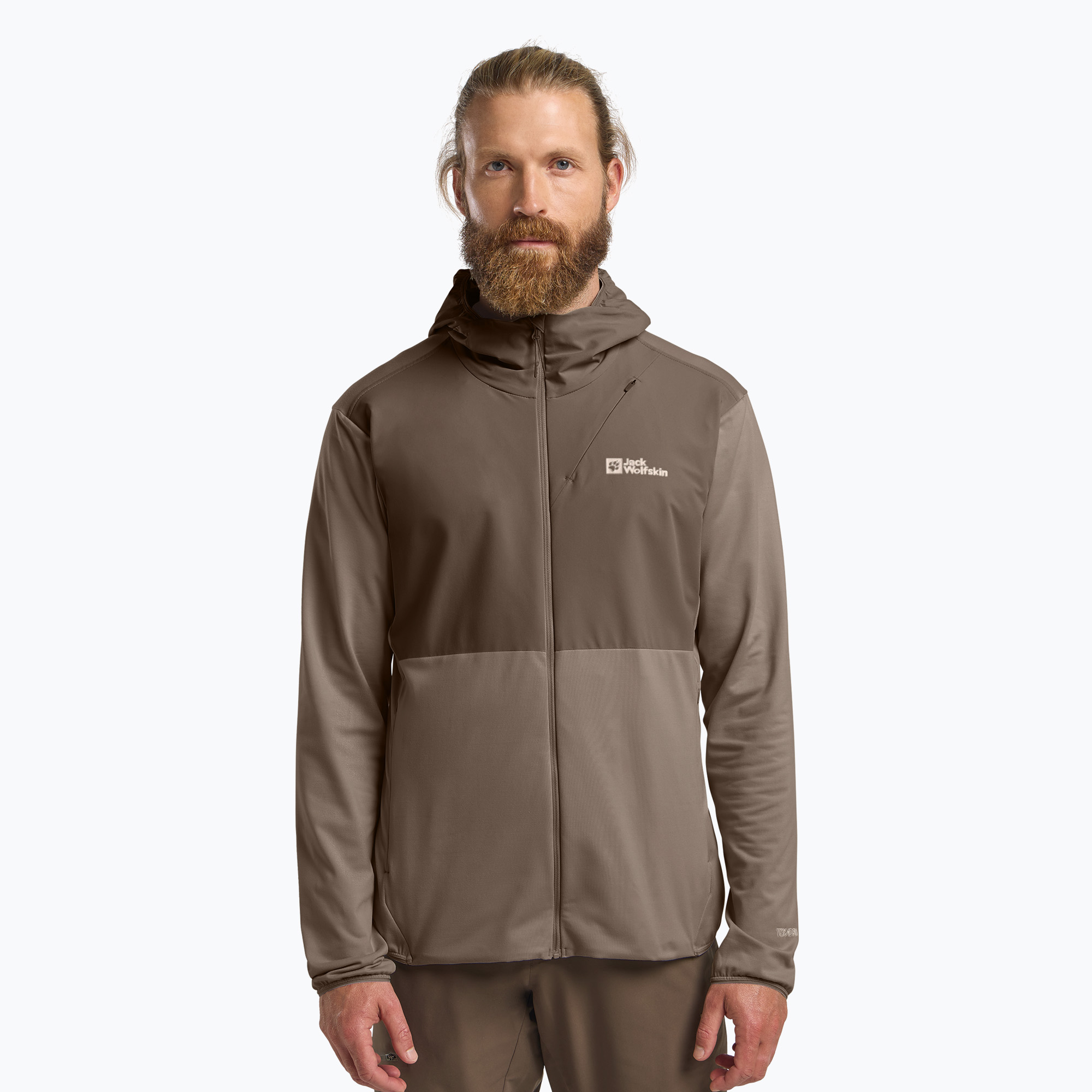 Bluza trekkingowa męska Jack Wolfskin Prelight Trail Hoody cold coffee 