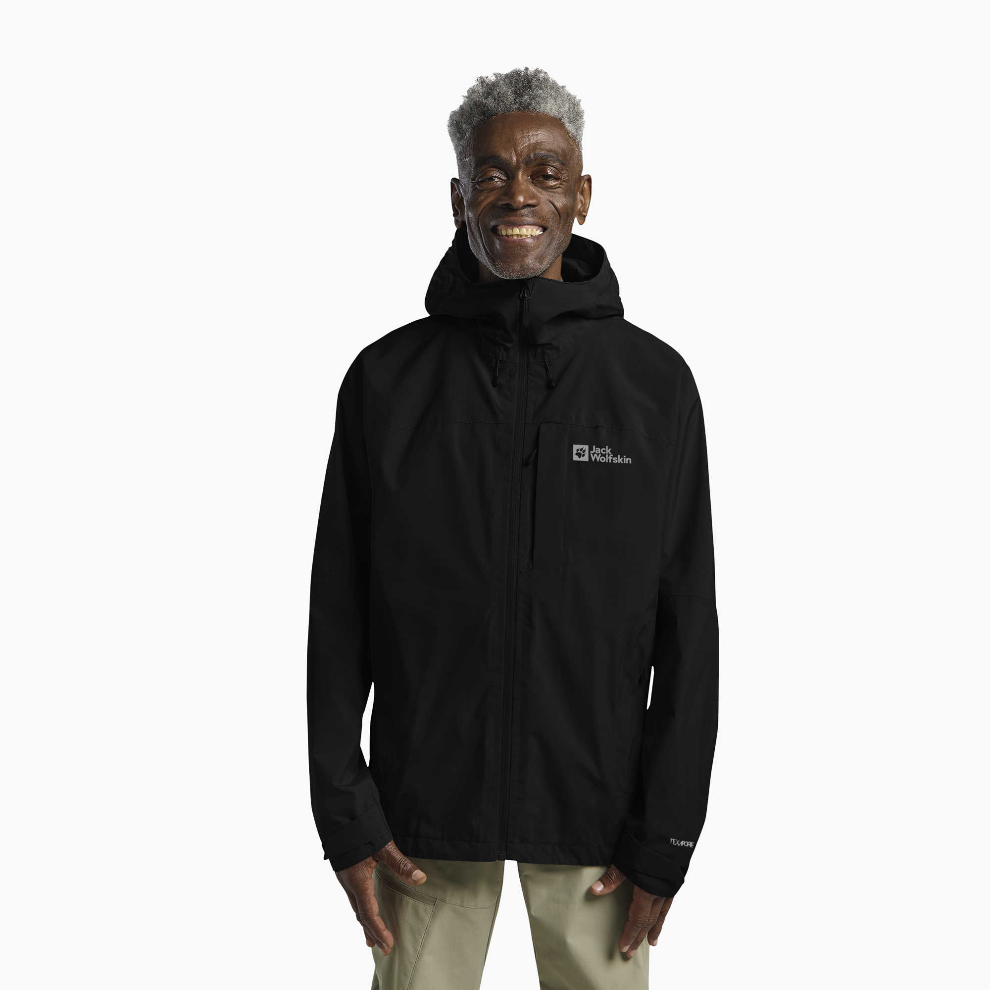 Kurtka przeciwdeszczowa męska Jack Wolfskin Tempest 2l black 