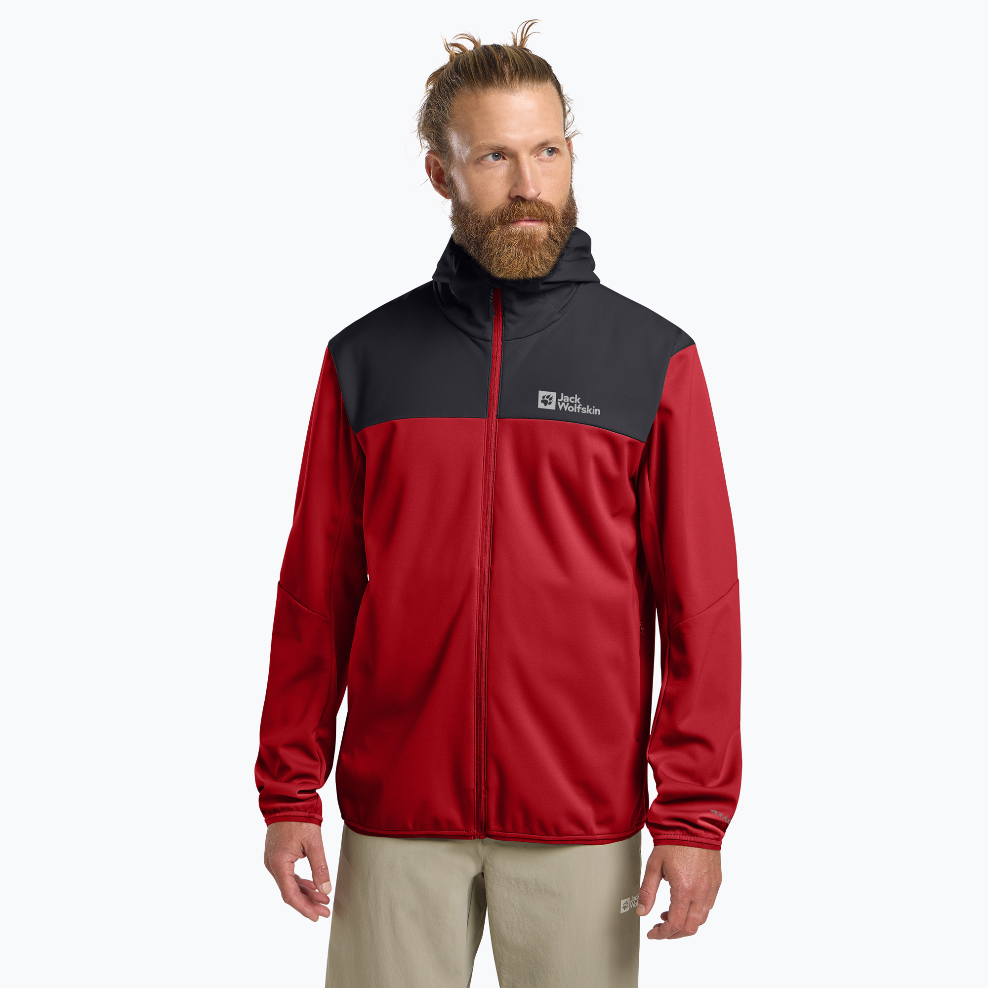 Kurtka softshell męska Jack Wolfskin Feldberg Hoody adrenaline red 
