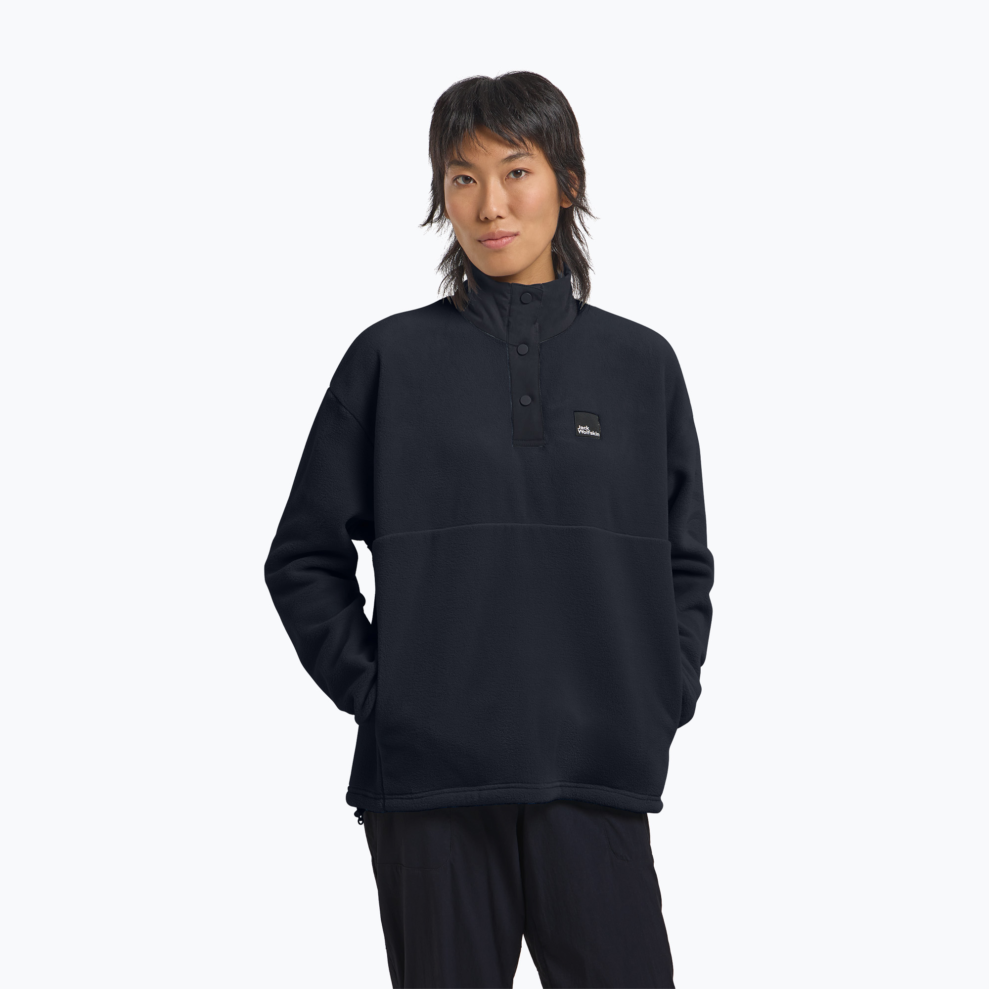 Bluza polarowa damska Jack Wolfskin Sumetro Half Zip dark navy 