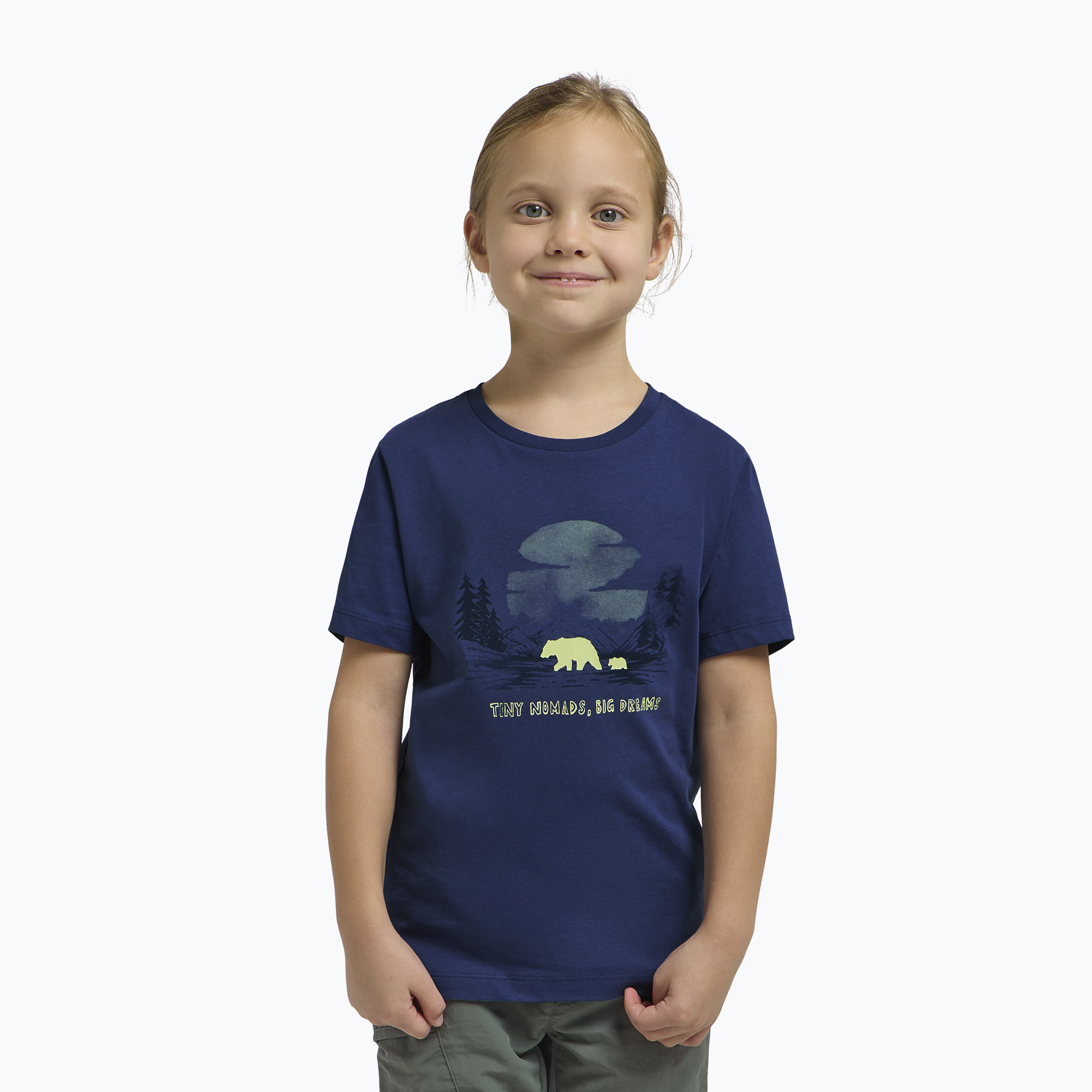 Koszulka dziecięca Jack Wolfskin Graphic Cotton T print evening sky 