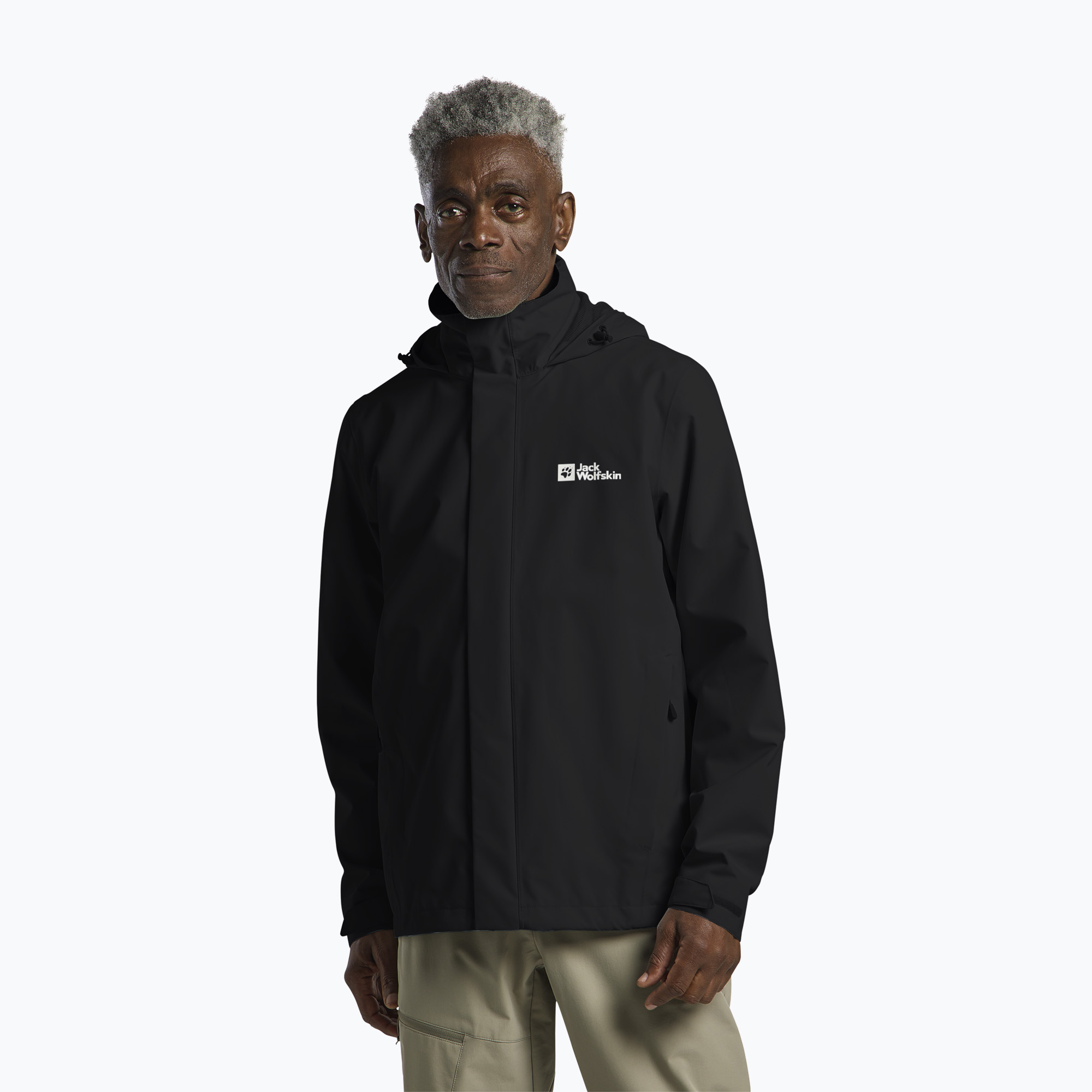 Kurtka przeciwdeszczowa męska Jack Wolfskin Trailtime 2L black 