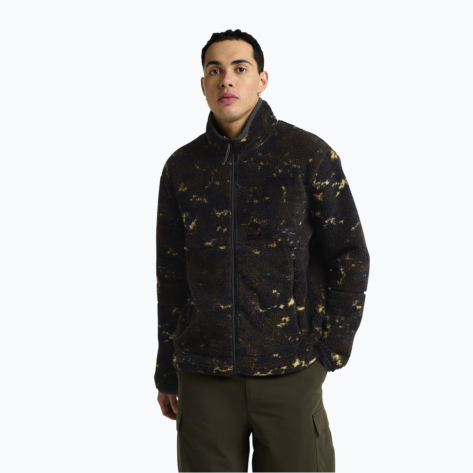 Bluza trekkingowa męska Jack Wolfskin Stone Lite Aop lichen peat 