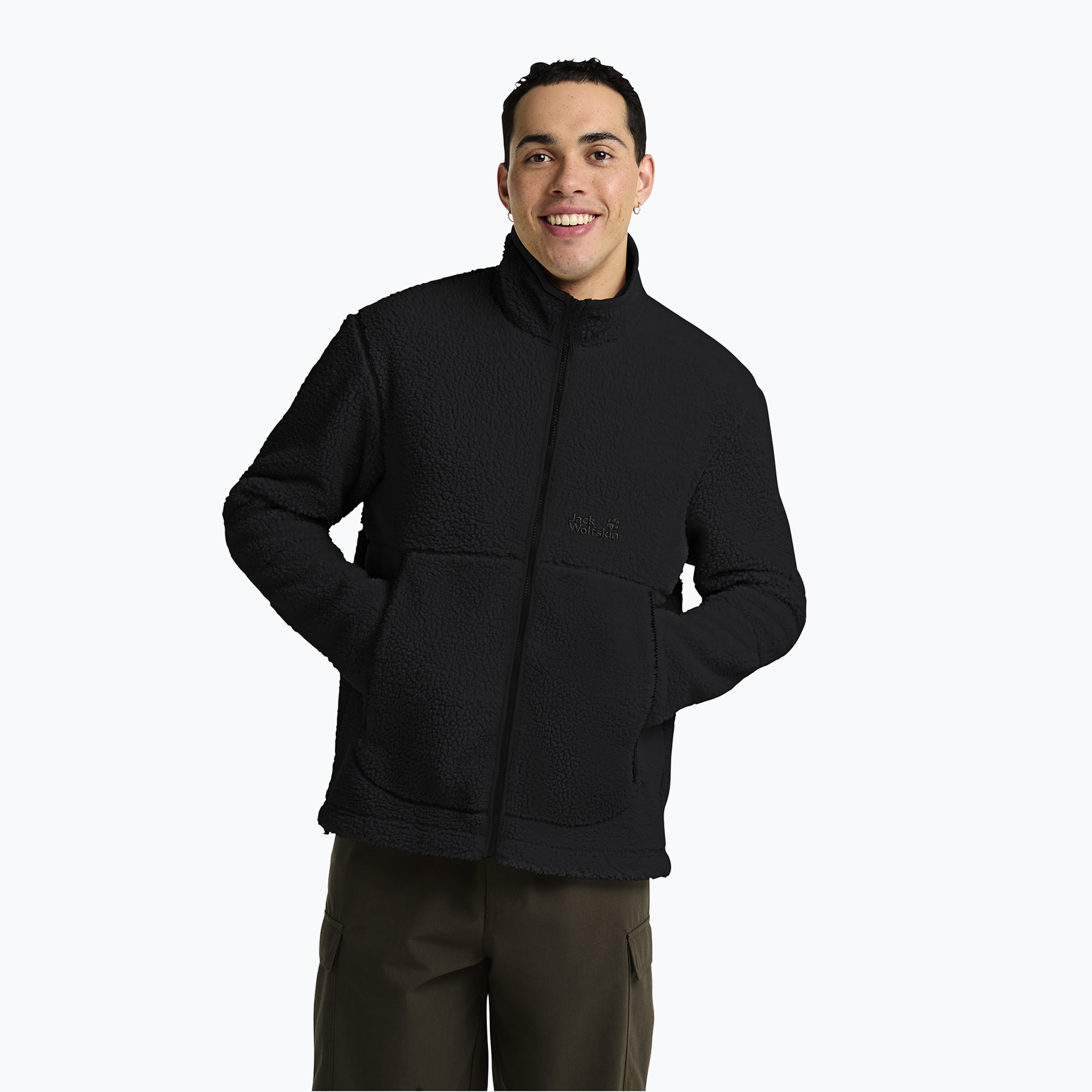 Bluza trekkingowa męska Jack Wolfskin Stone Lite black 
