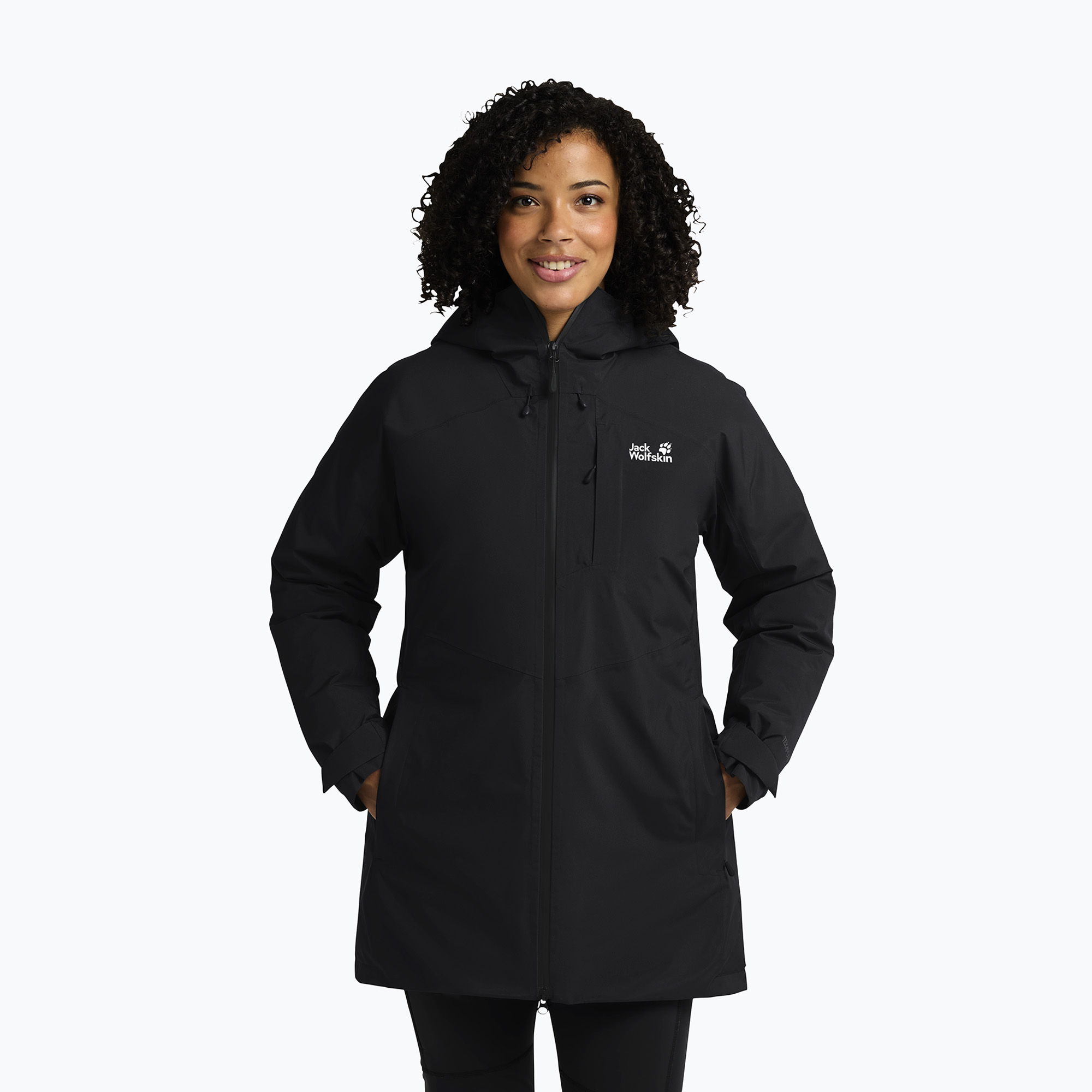 Kurtka przeciwdeszczowa damska Jack Wolfskin Icecape 2L Down Ins Rds black 