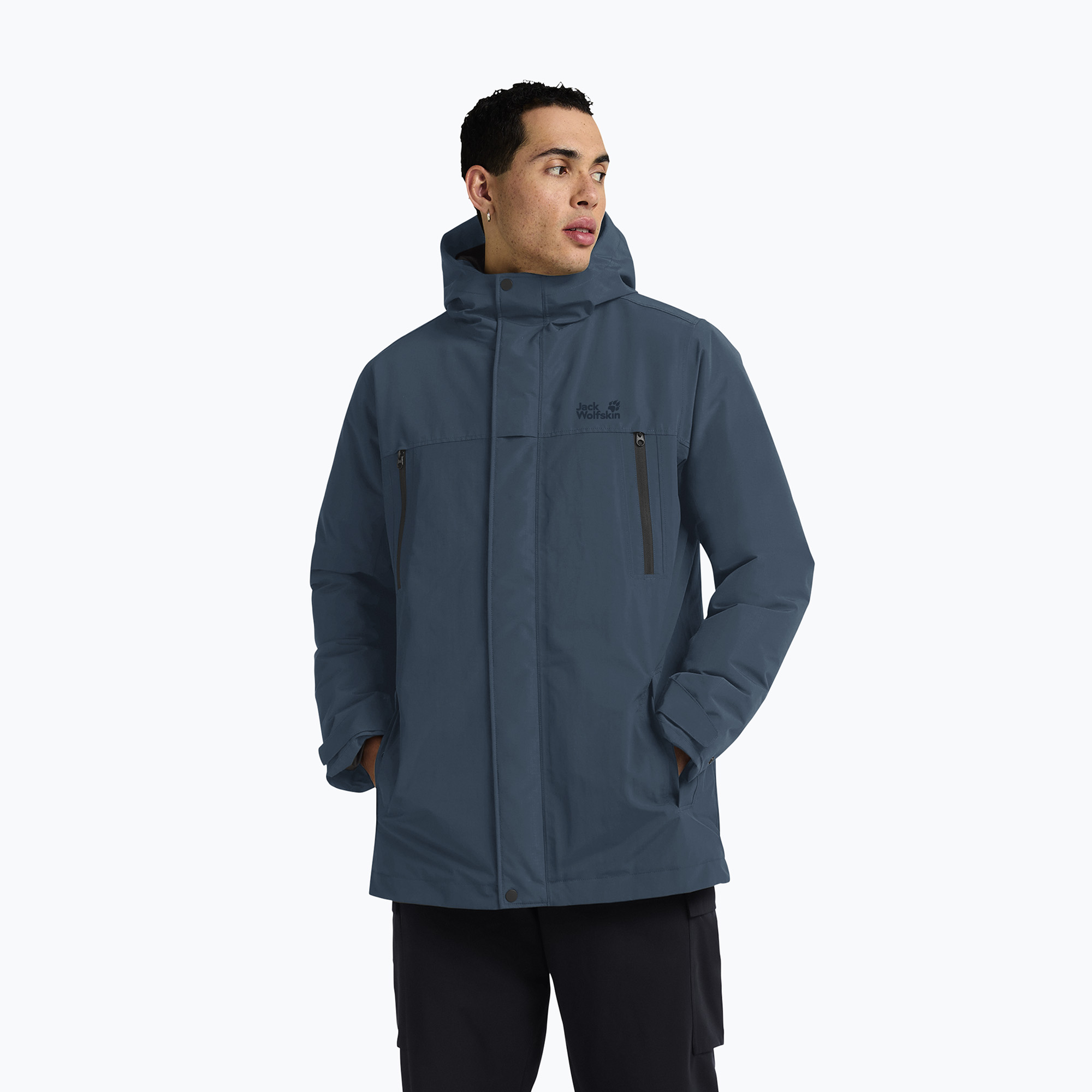 Kurtka ocieplana męska Jack Wolfskin Glacier Shield aluminium blue 