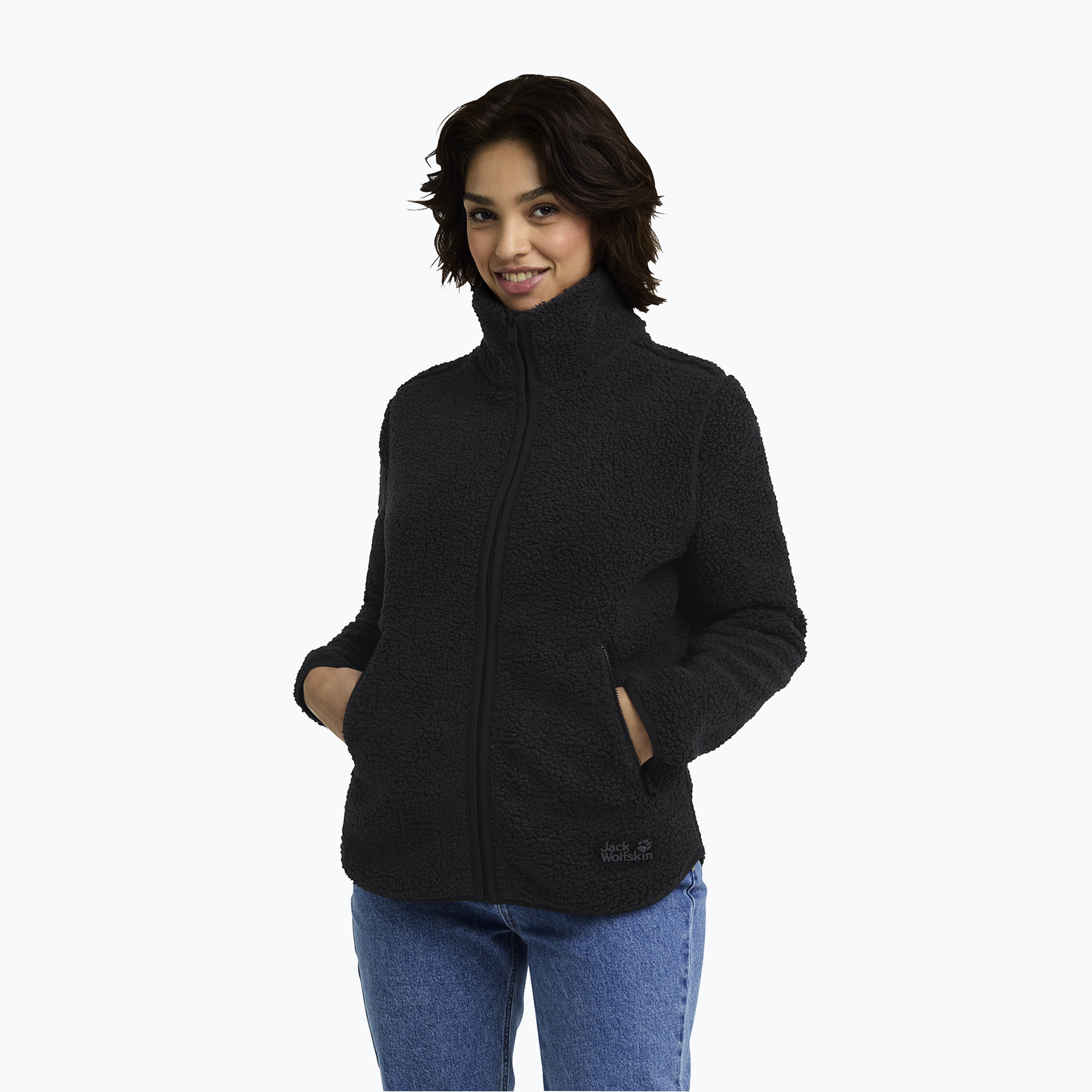 Bluza trekkingowa damska Jack Wolfskin High Curl black 