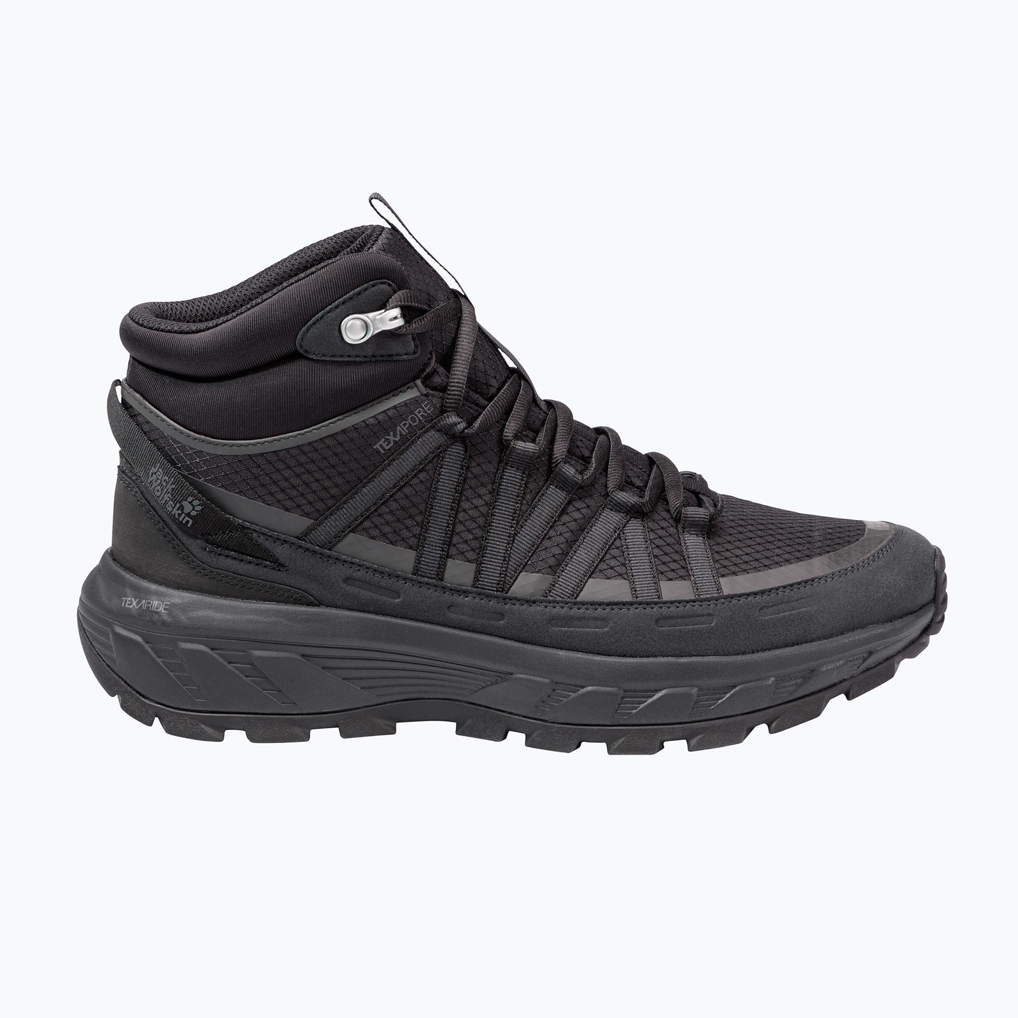Buty turystyczne męskie Jack Wolfskin Wild Hike Texapore Mid black 