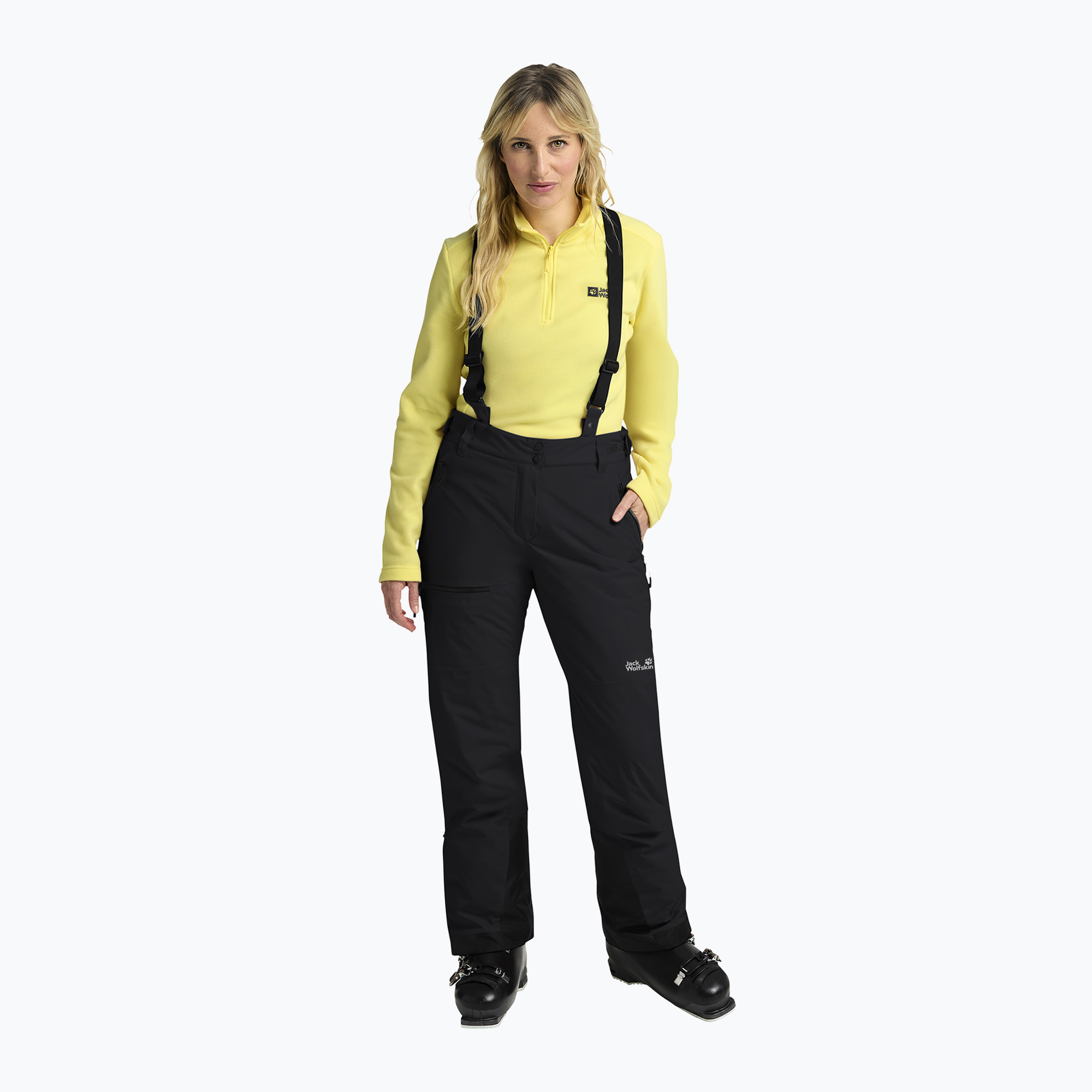 Dámske lyžiarske nohavice Jack Wolfskin Flowline Pro 2L Ins black (Flowline Pro 2L Ins A64892_6000_A04)