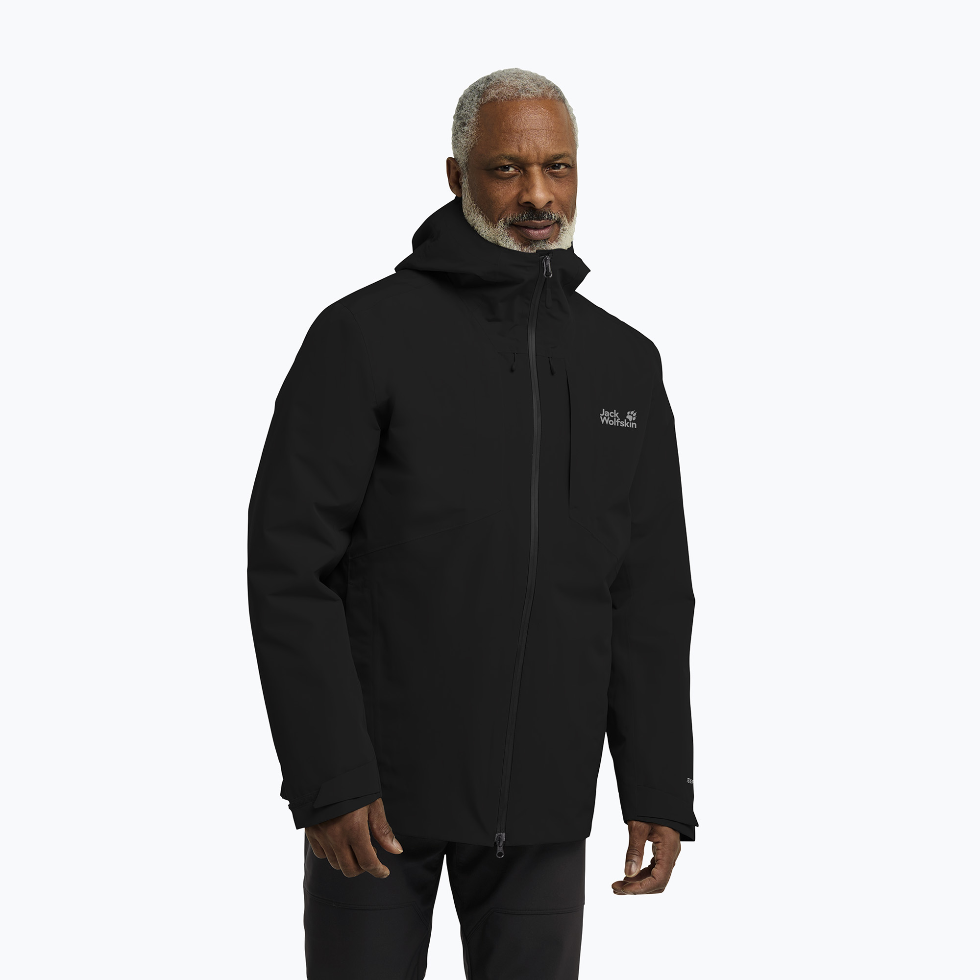 Kurtka 3w1 męska Jack Wolfskin Icecape 3In1 Down Rds black 
