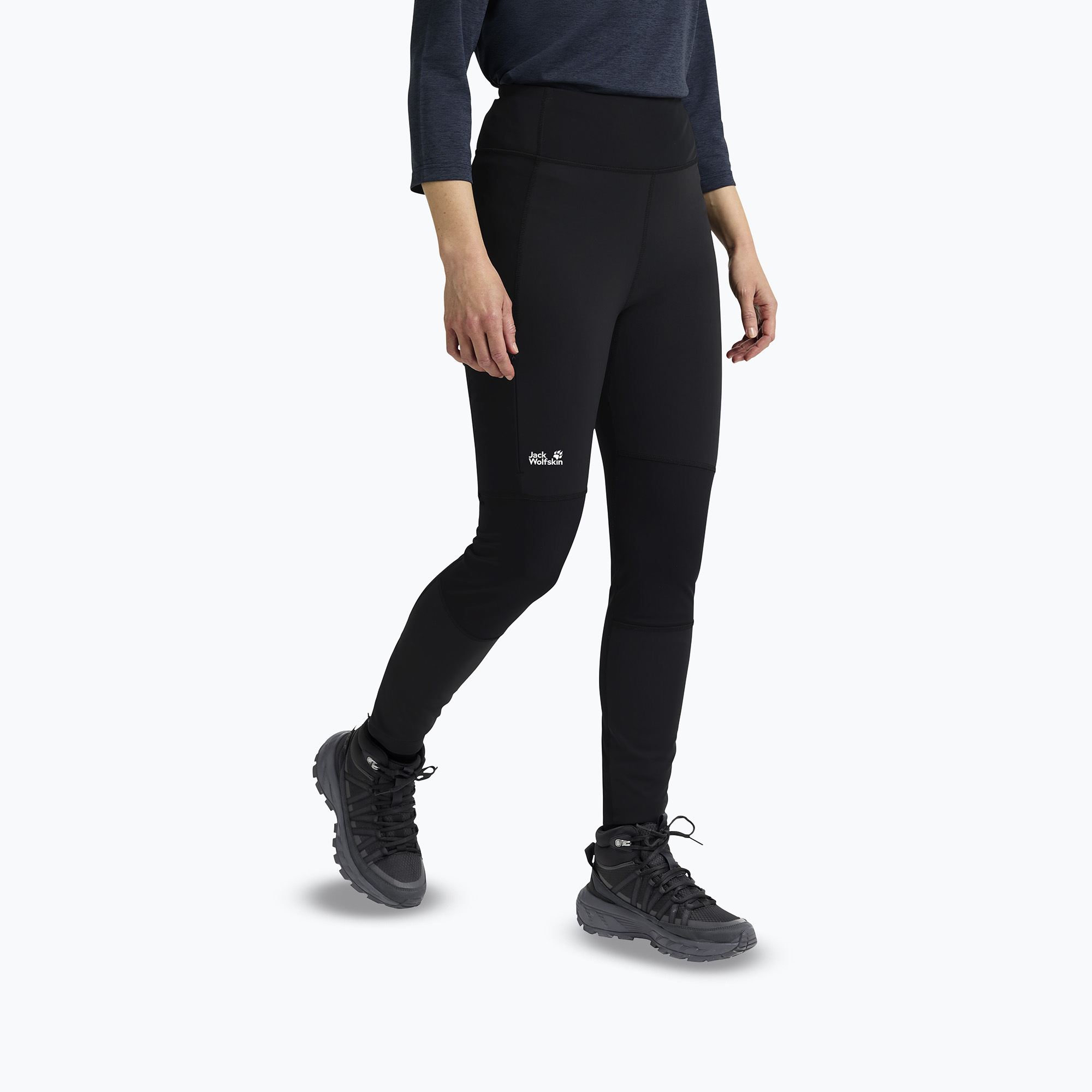 Legginsy trekkingowe damskie Jack Wolfskin Hike With Me black 