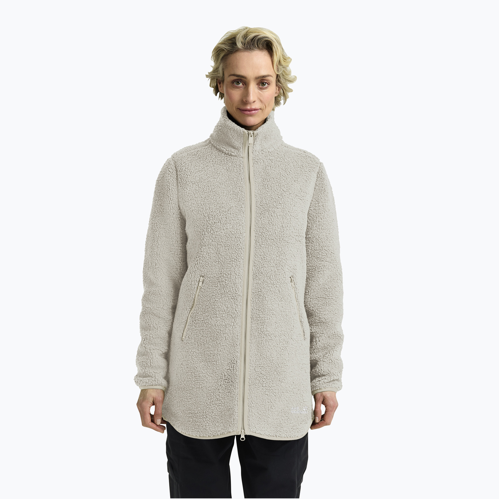 Bluza trekkingowa damska Jack Wolfskin High Curl Coat pale sand 