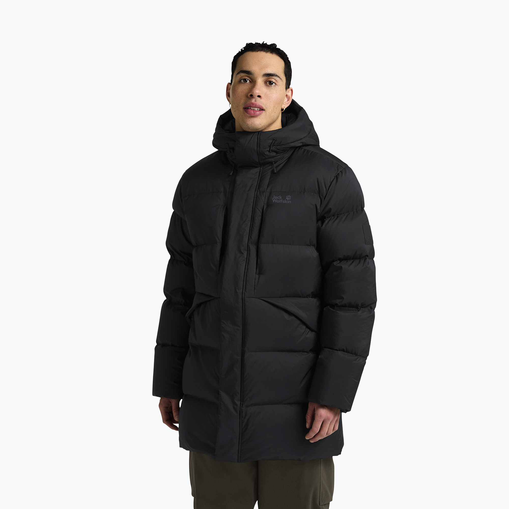 Kurtka puchowa męska Jack Wolfskin Icy Hill Coat Rds black 