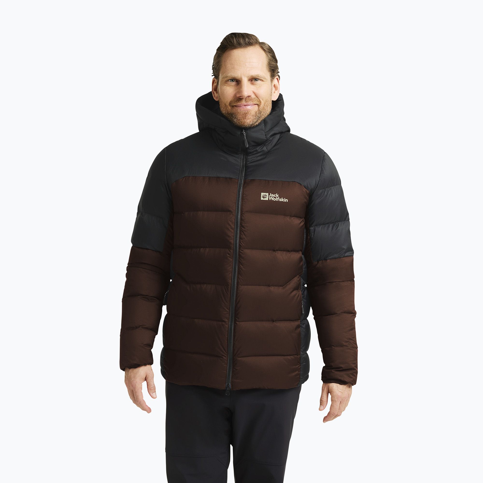 Kurtka puchowa męska Jack Wolfskin Nebelhorn Down Hoody hot choc 