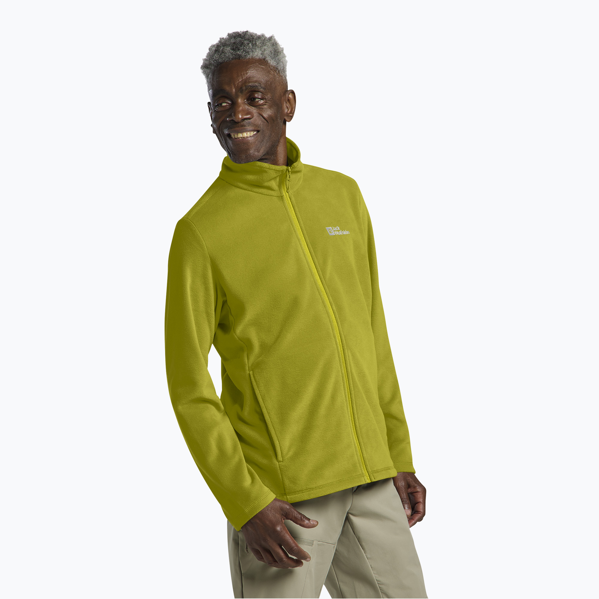 Bluza polarowa męska Jack Wolfskin Taunus Fz chartreuse 