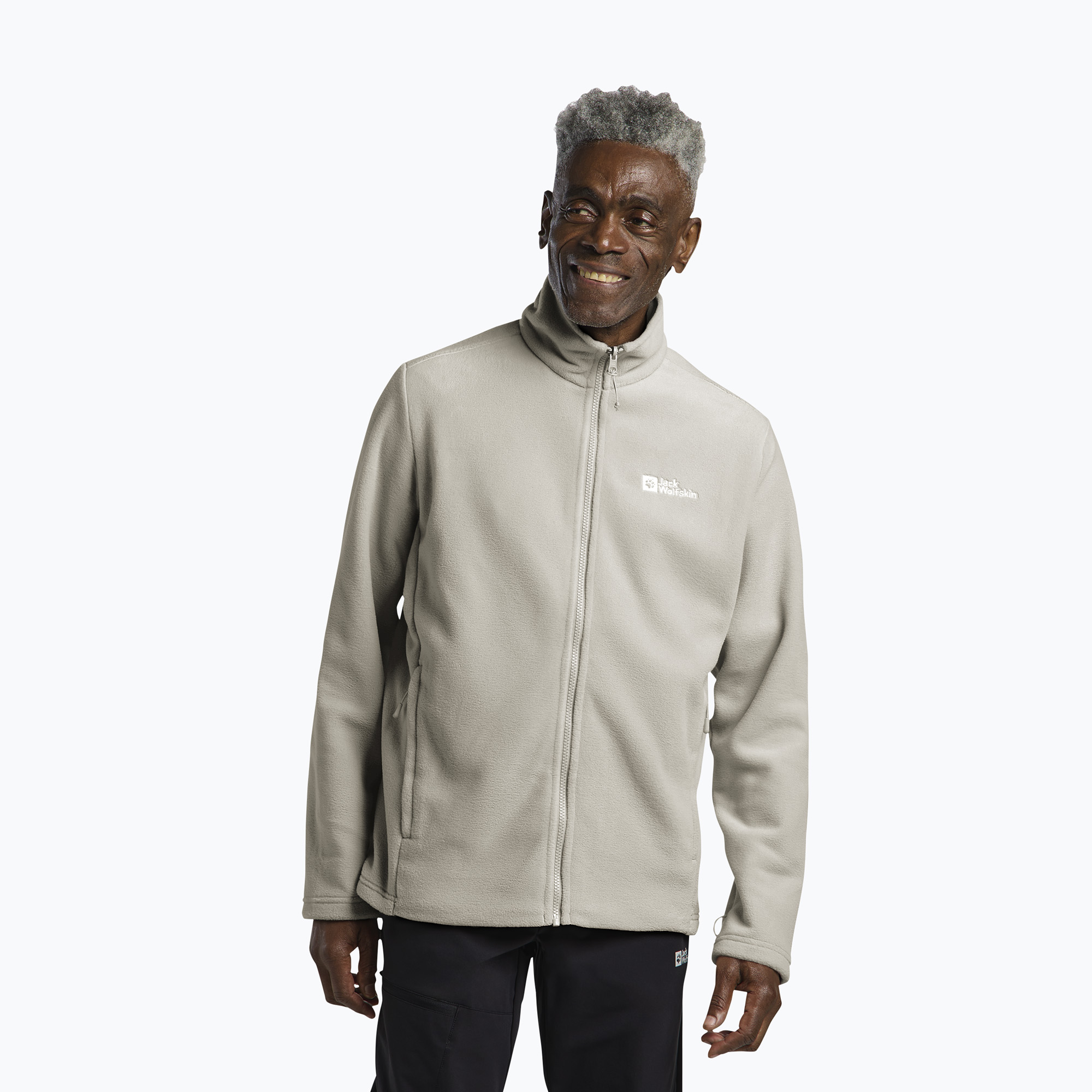 Bluza polarowa męska Jack Wolfskin Winterstein Fz pale sand 