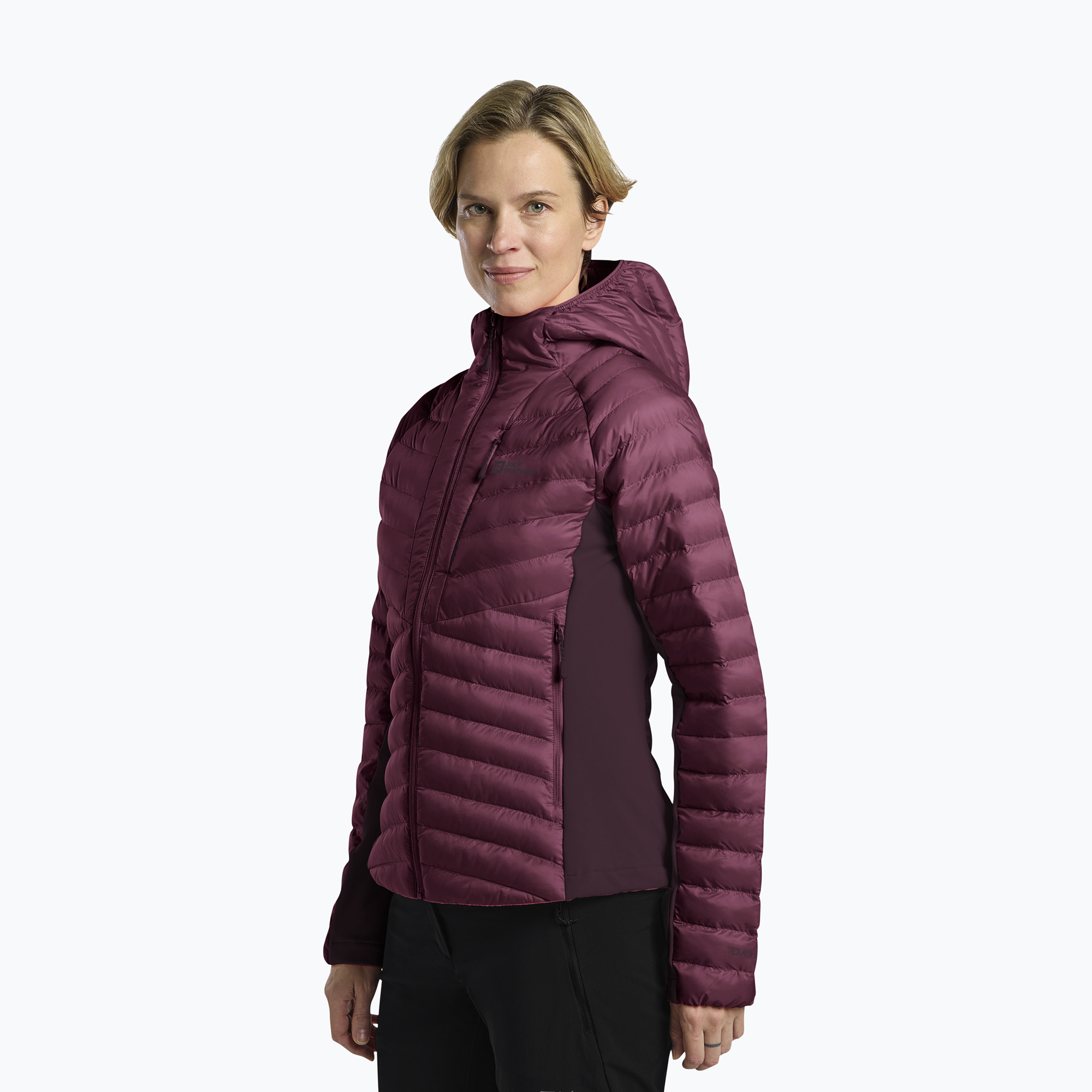 Kurtka ocieplana damska Jack Wolfskin Routeburn Pro Ins raisin 