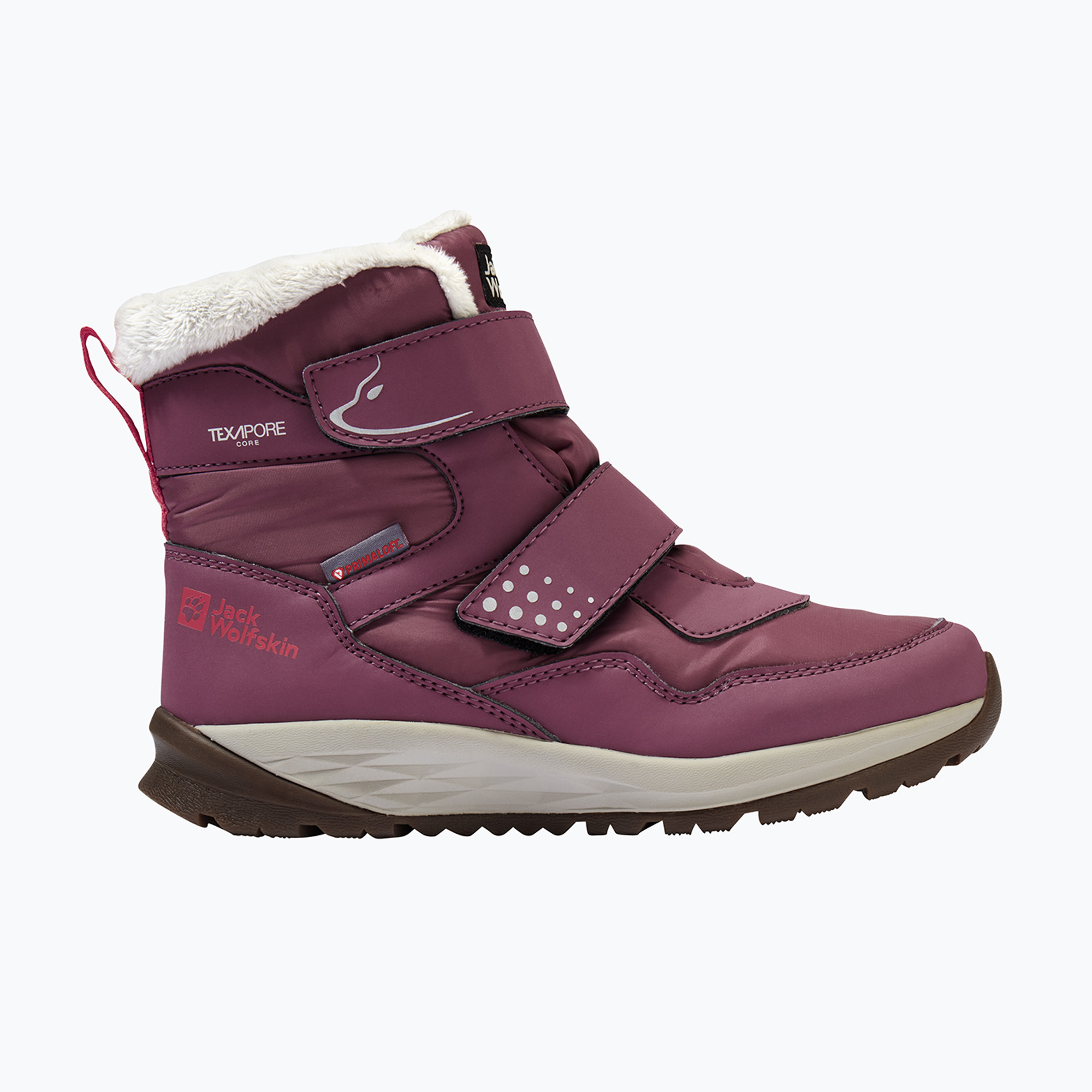 Detské topánky Jack Wolfskin Polar Bear-B Texapore Mid Vc raisin (Polar Bear-B Texapore Mid Vc A62146_5114_F48)