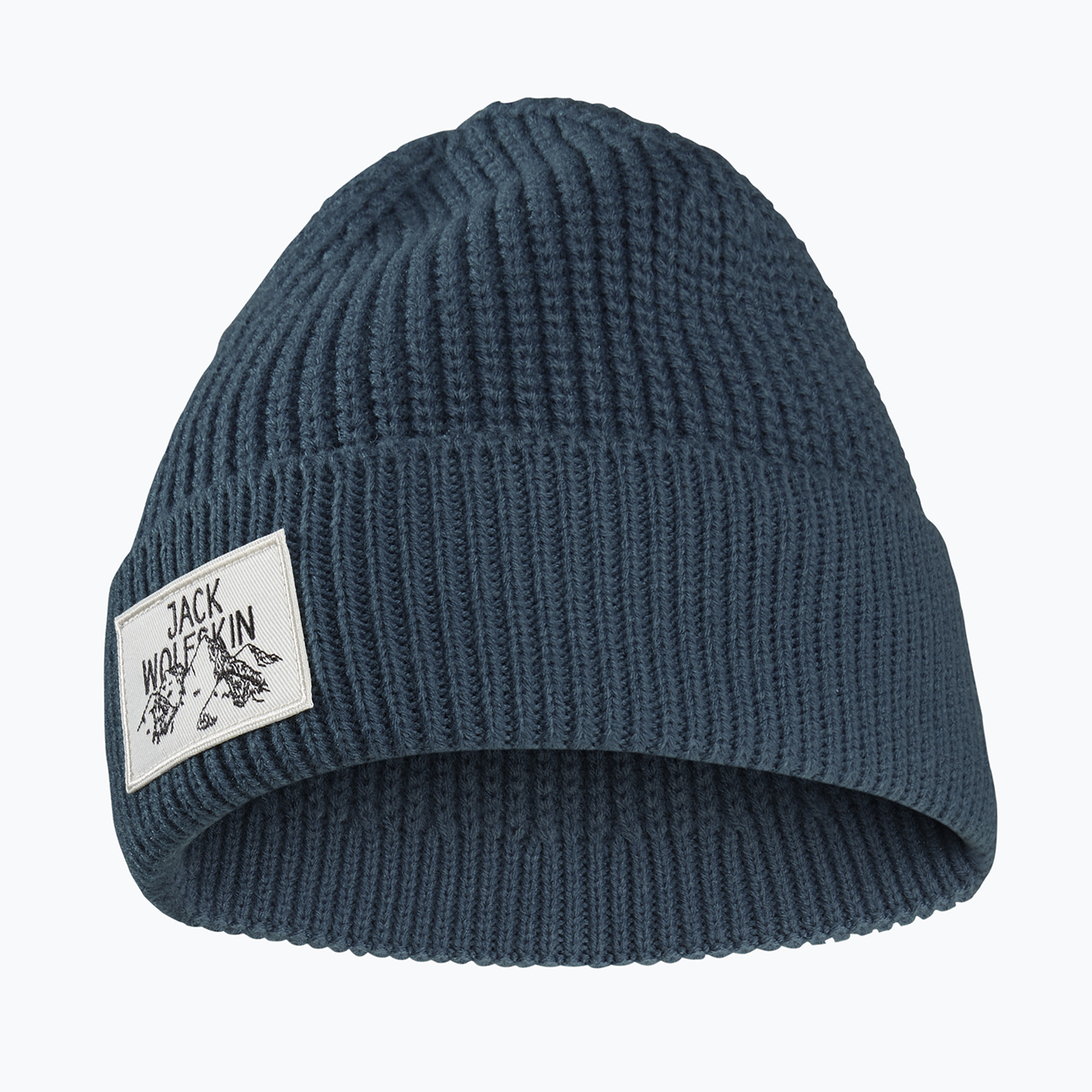 Zimná čiapka Jack Wolfskin Badge aluminium blue