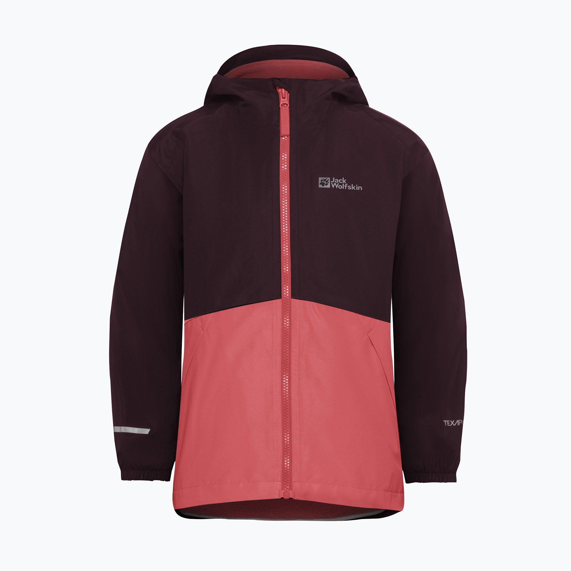 Kurtka 3w1 dziecięca Jack Wolfskin Iceland 3IN1 sunset coral 