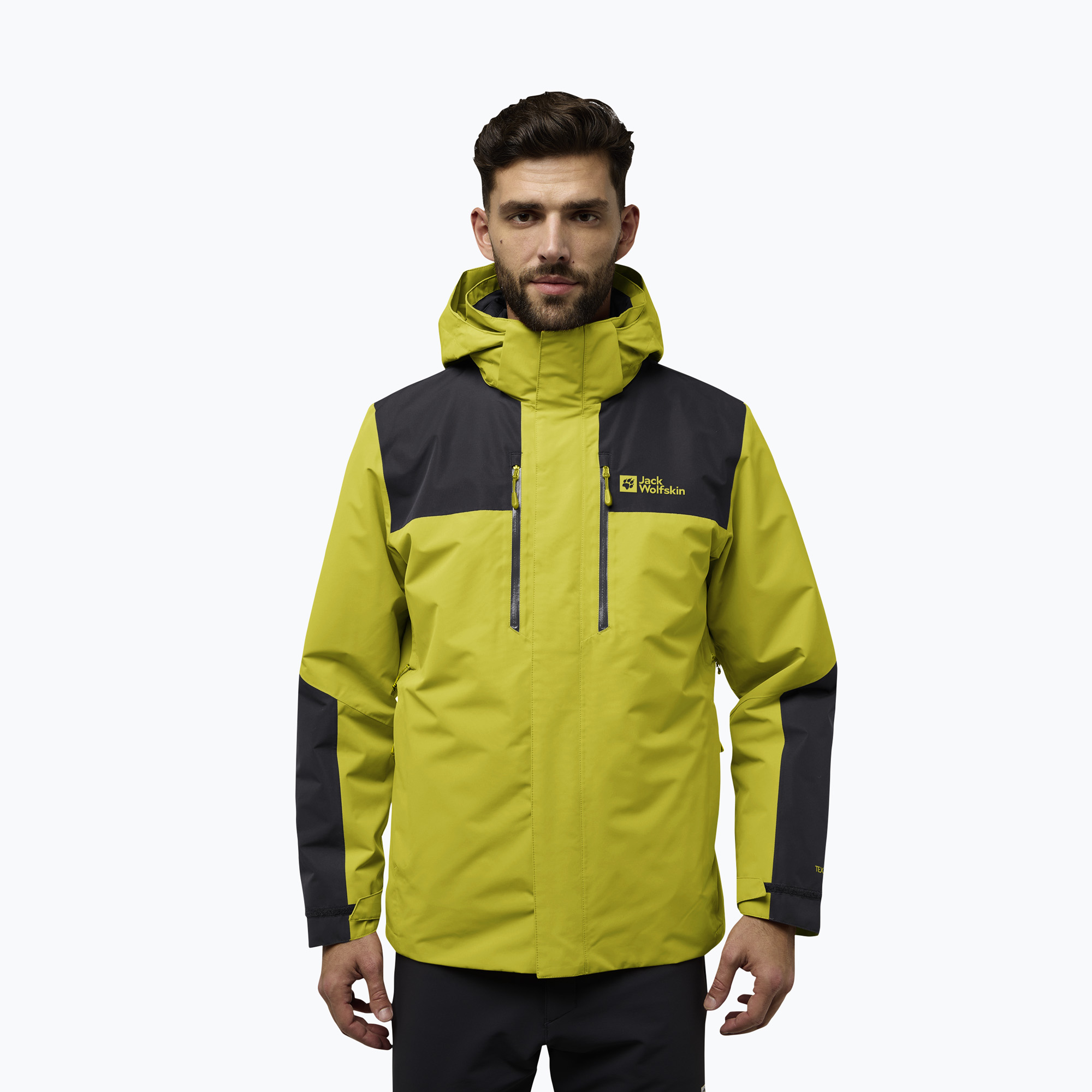 Kurtka 3w1 męska Jack Wolfskin Jasper 3In1 chartreuse 