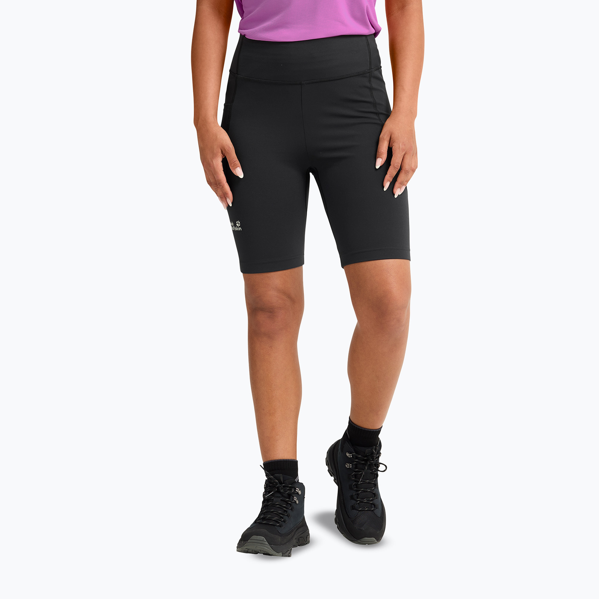 Spodenki trekkingowe damskie Jack Wolfskin Wildstride black