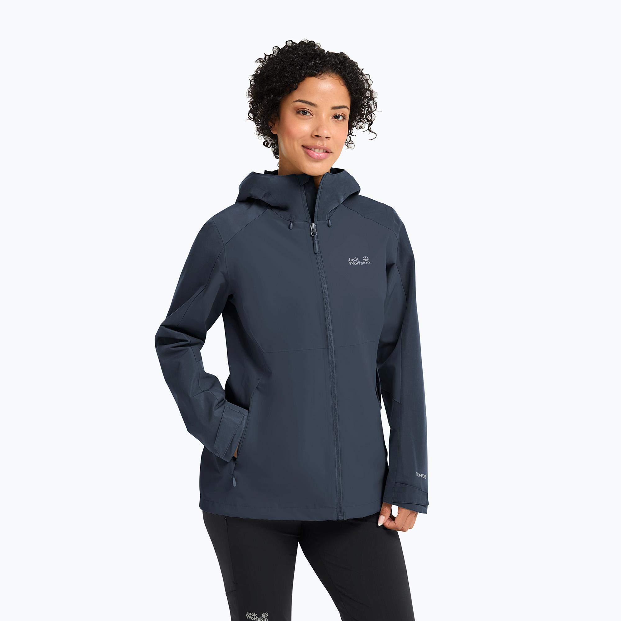 Kurtka przeciwdeszczowa damska Jack Wolfskin Wildbound 2L midnight sky 