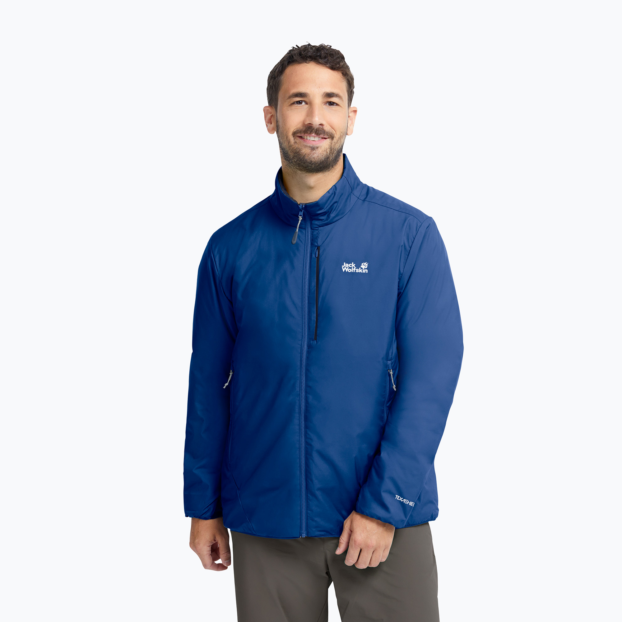 Kurtka ocieplana męska Jack Wolfskin Trail Light Ins 2IN1 blue orchid 
