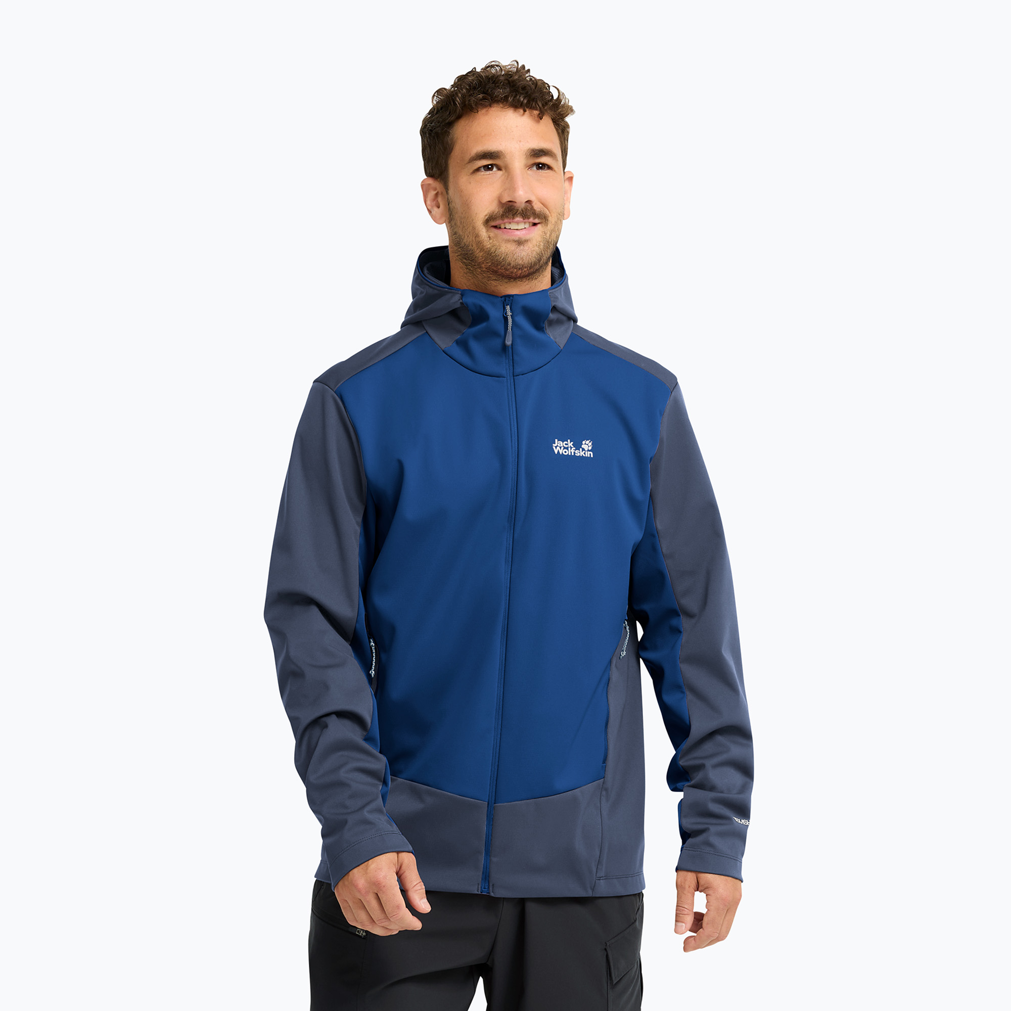 Kurtka softshell męska Jack Wolfskin Skyvail blue orchid 