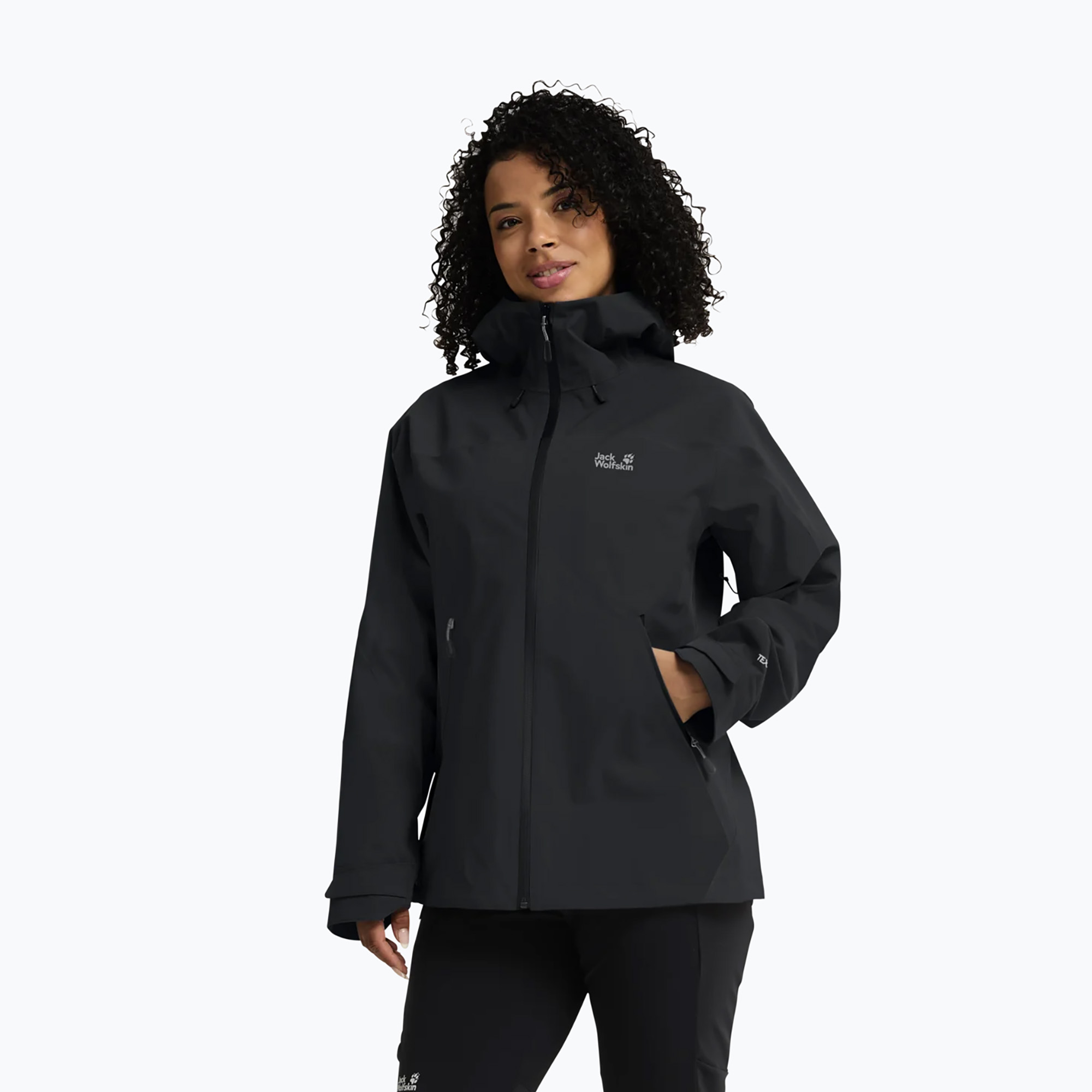 Kurtka przeciwdeszczowa damska Jack Wolfskin Rockpaw 3L phantom 