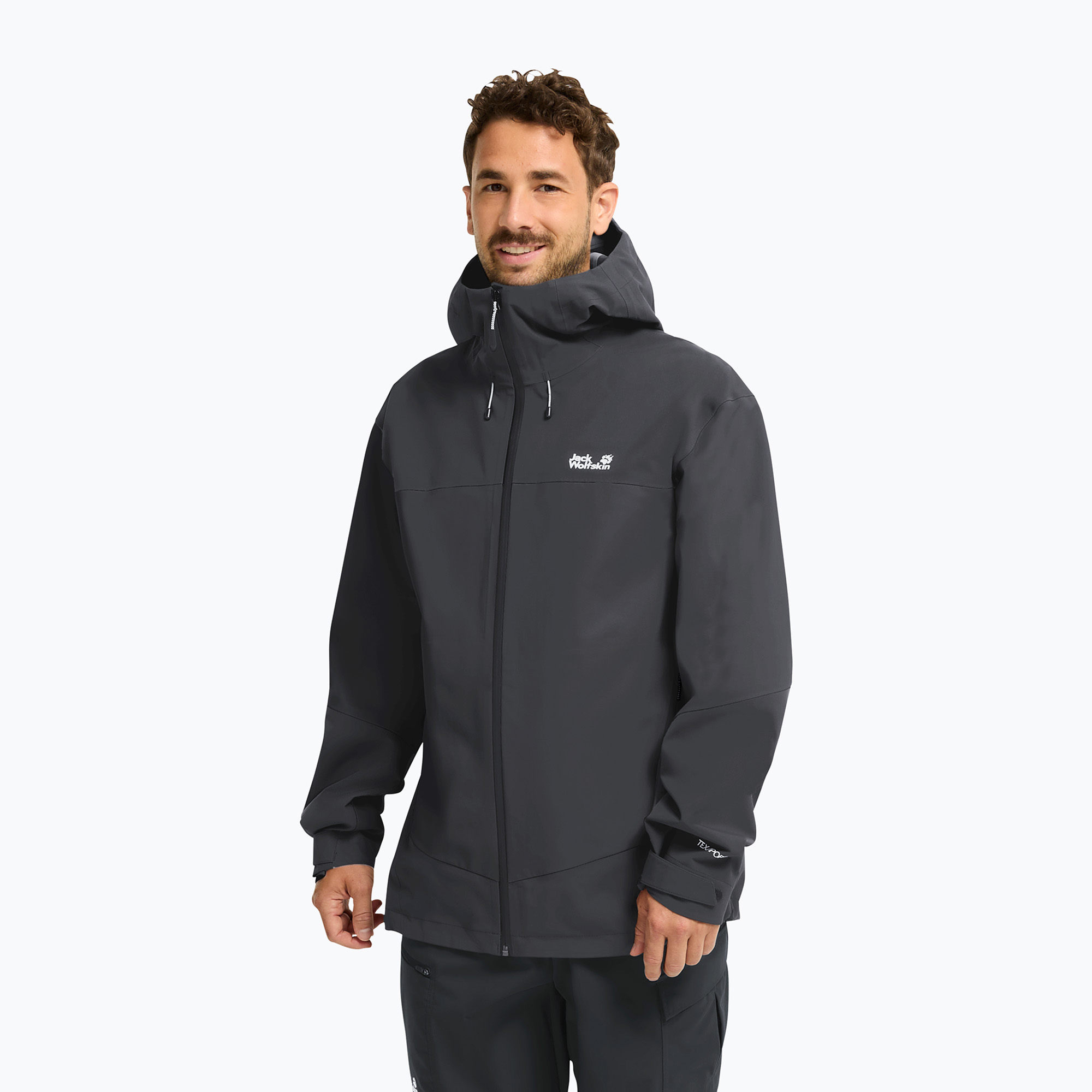 Kurtka przeciwdeszczowa męska Jack Wolfskin Rockpaw 3L phantom 