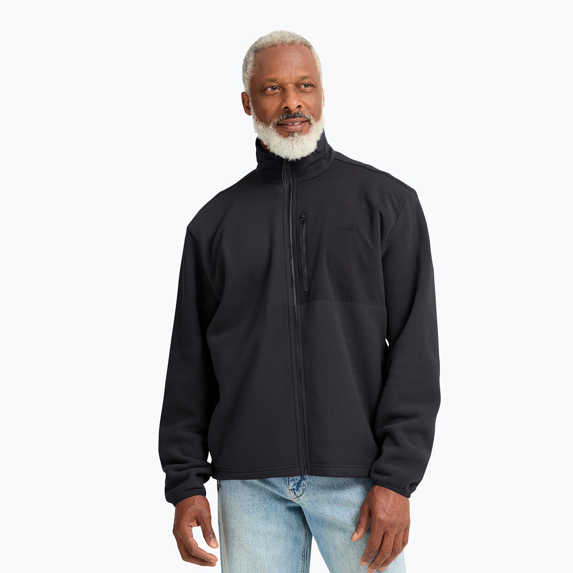 Bluza polarowa męska Jack Wolfskin Sumetro Full Zip black 