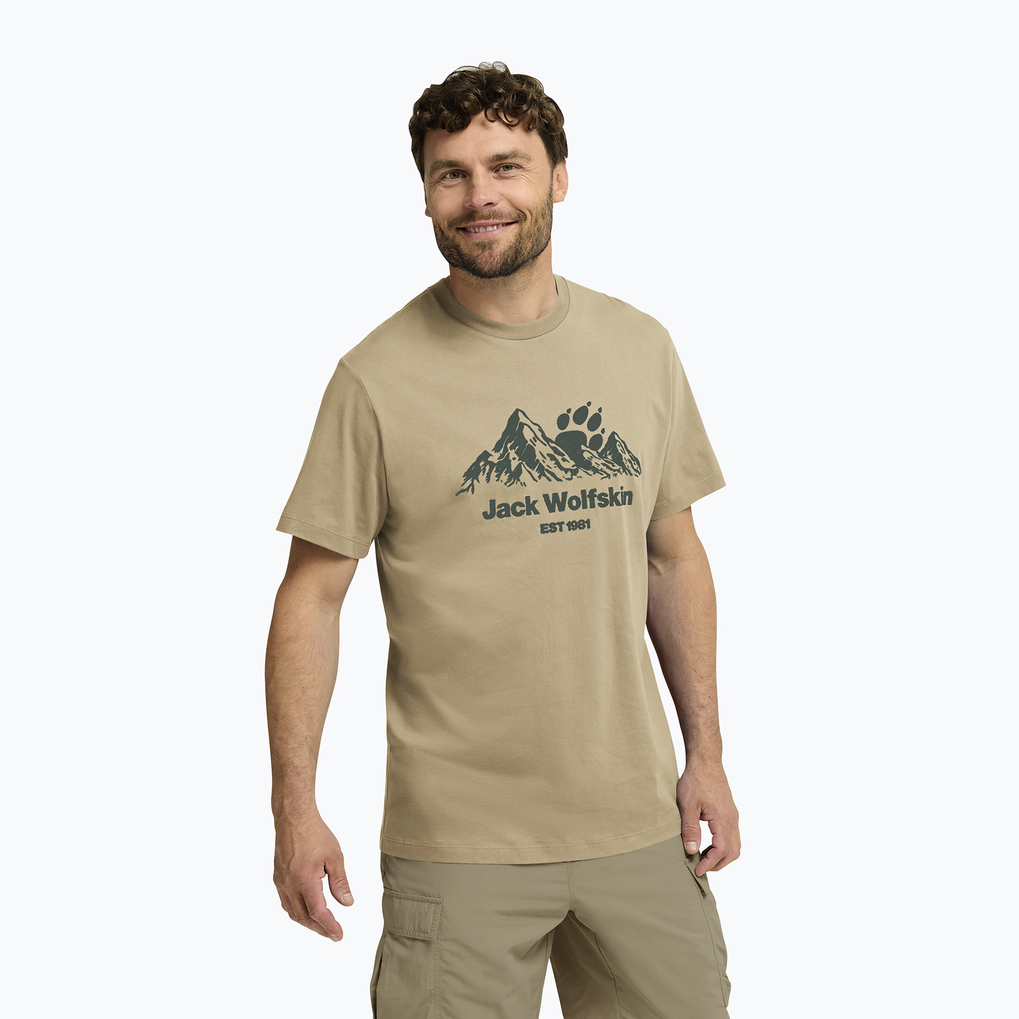 Koszulka męska Jack Wolfskin Carefree hazel wood 