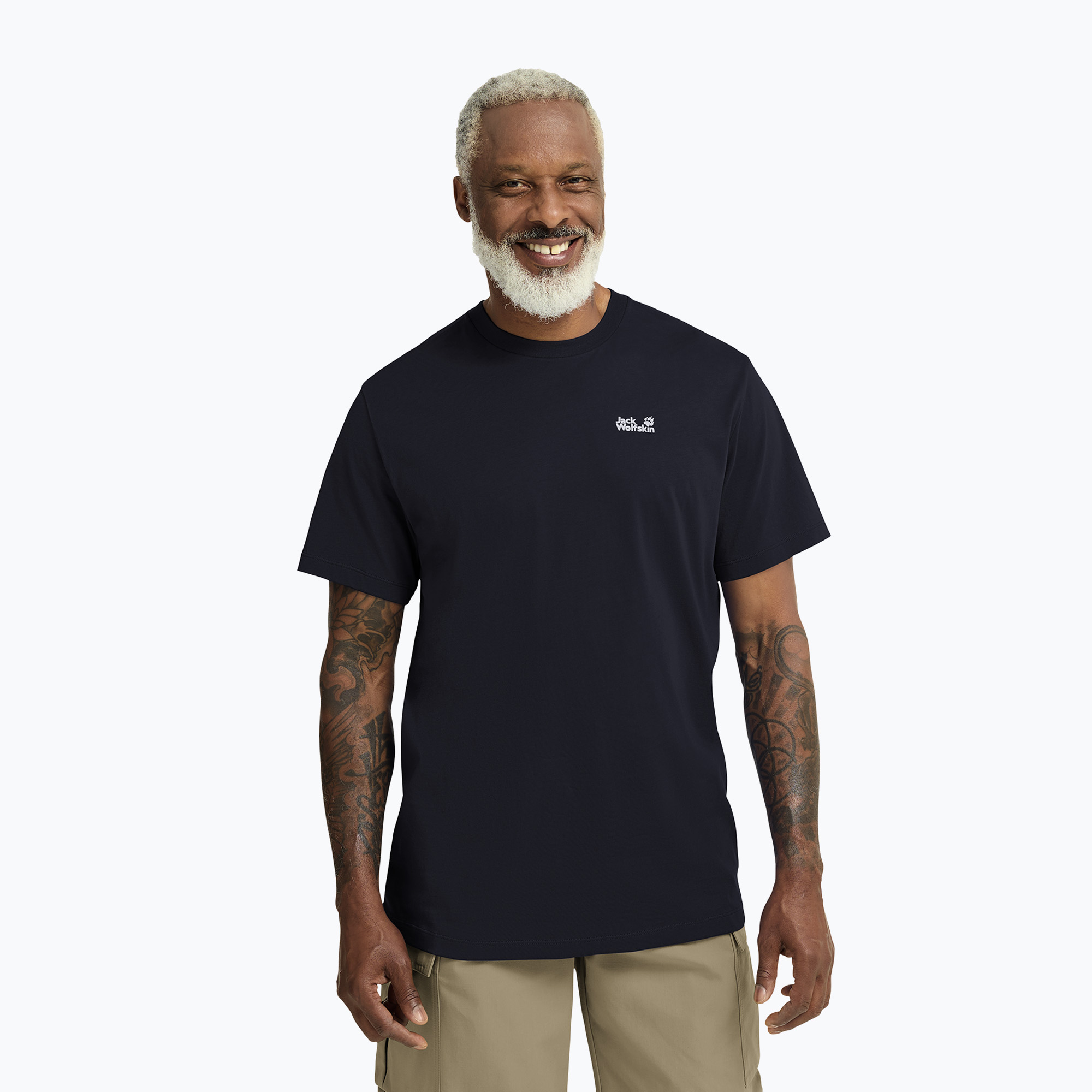 Мъжка тениска Jack Wolfskin Essential dark navy