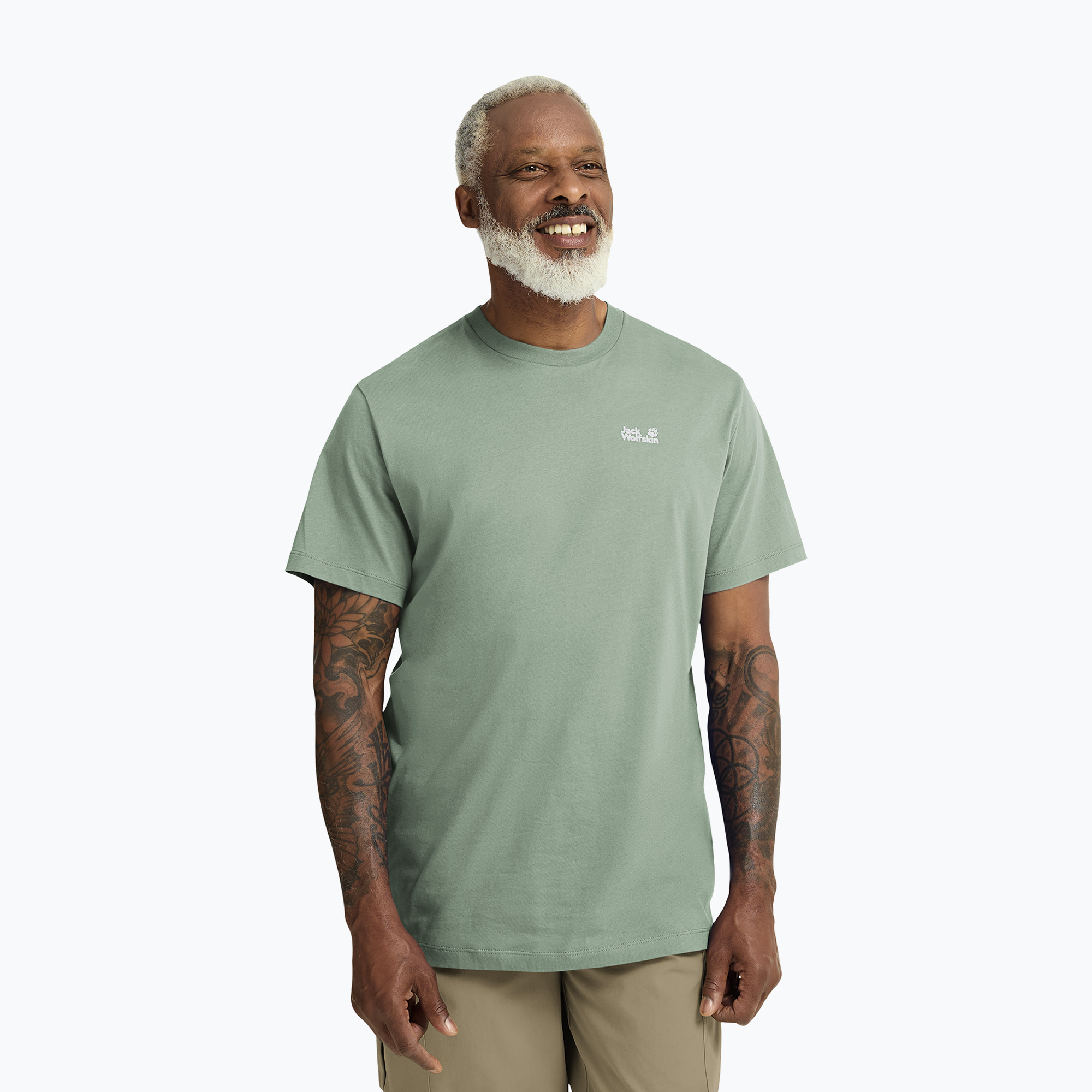 Мъжка тениска Jack Wolfskin Essential green zinnia