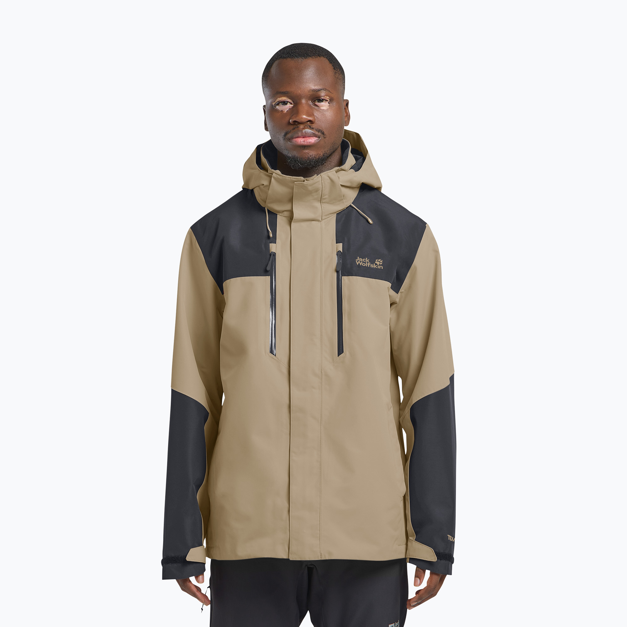Kurtka przeciwdeszczowa męska Jack Wolfskin Jasper 2L hazel wood 
