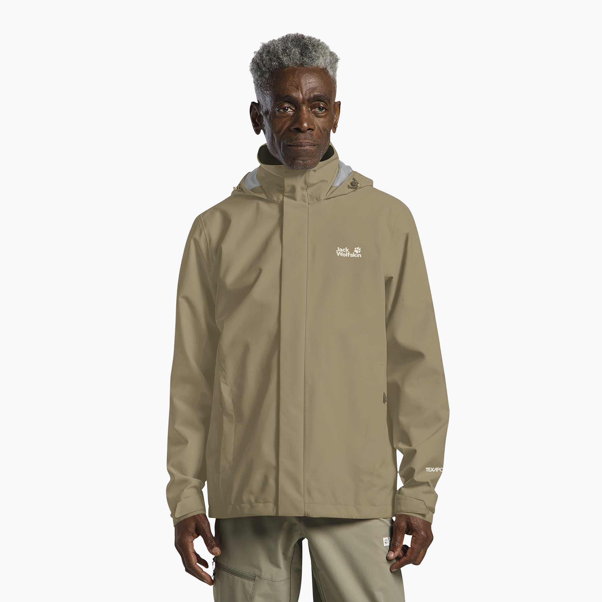 Pánska nepremokavá bunda Jack Wolfskin Trailtime 2L hazel wood