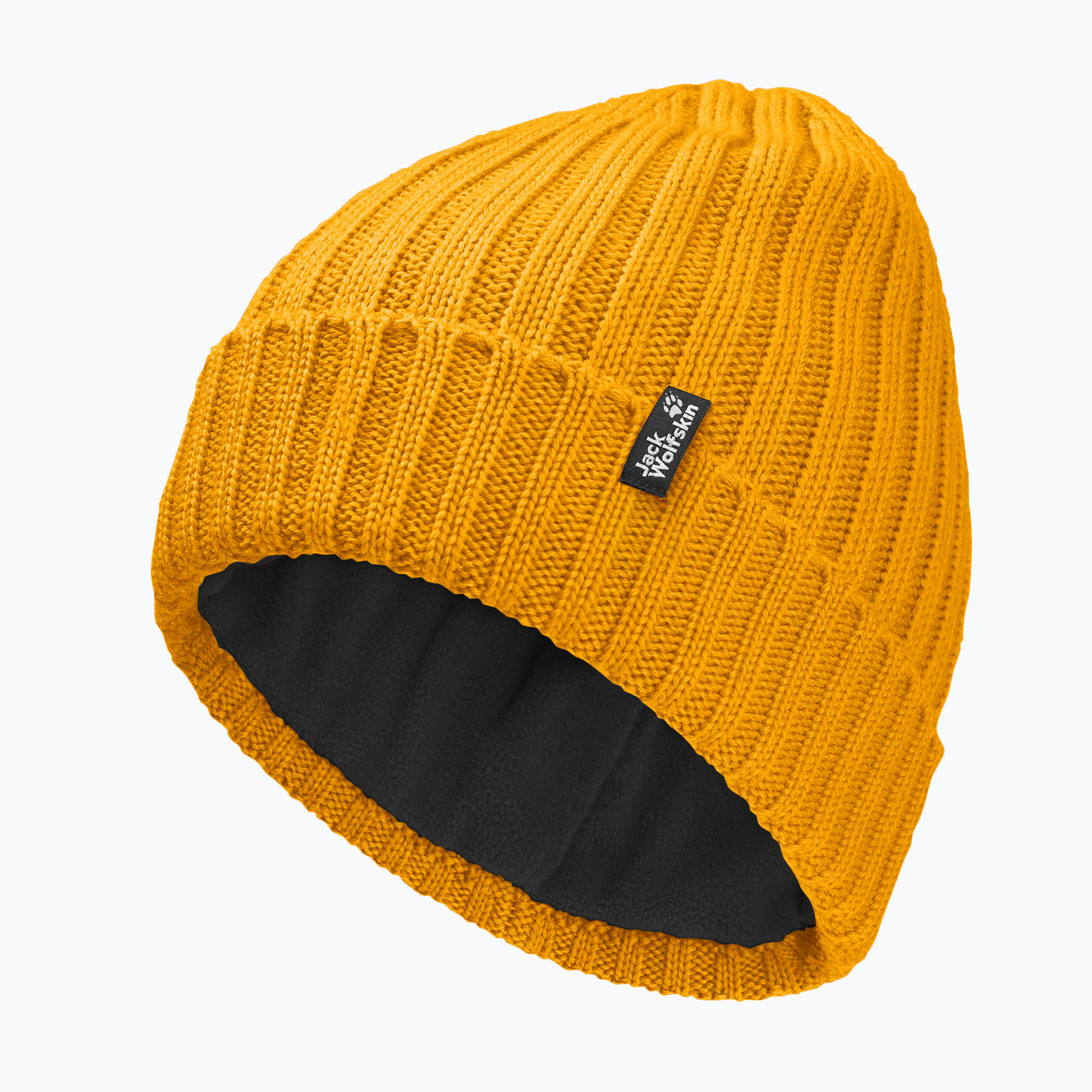 Зимна шапка Jack Wolfskin Rib Knit burly yellow jw