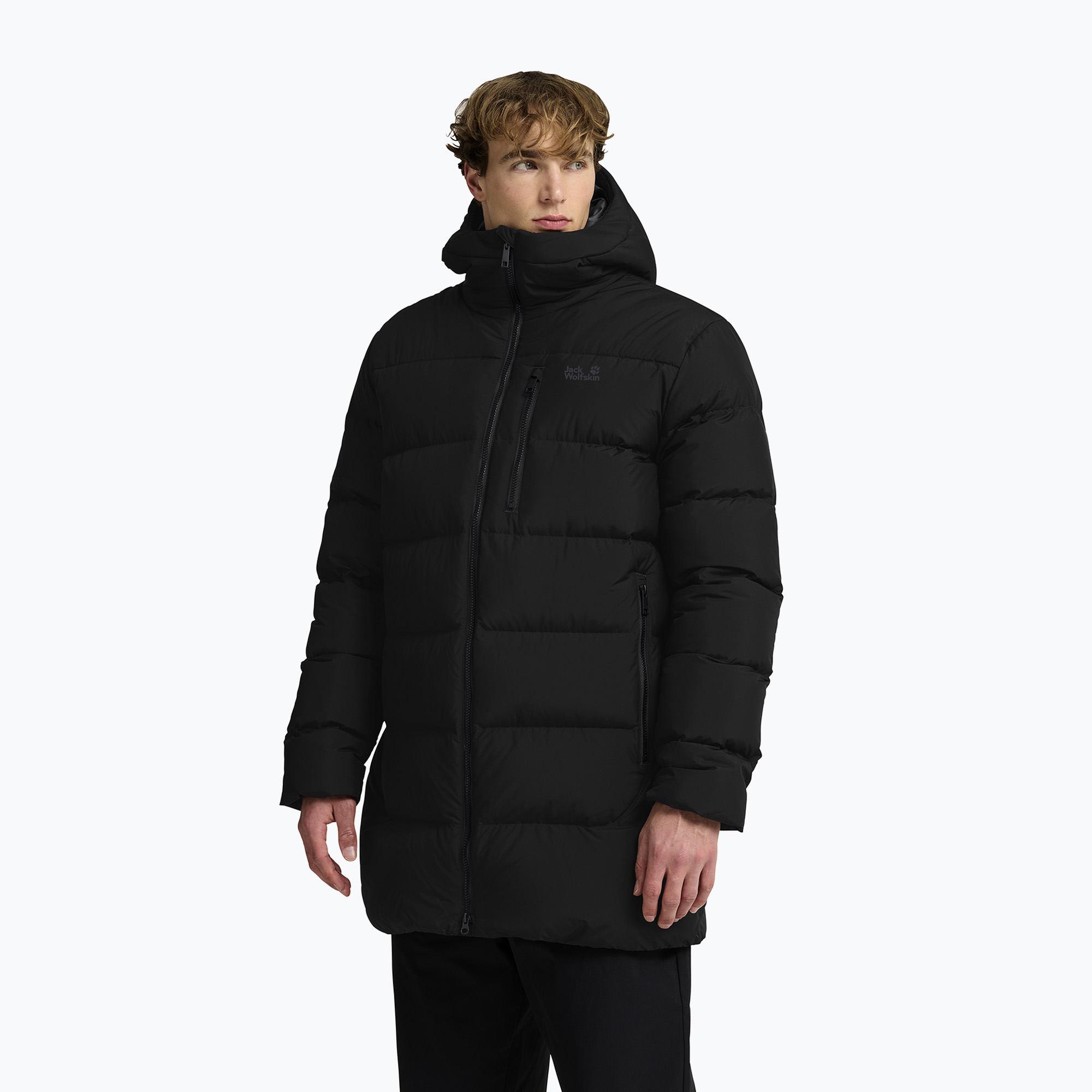 Мъжко пухено палто Jack Wolfskin Coloniu Coat black