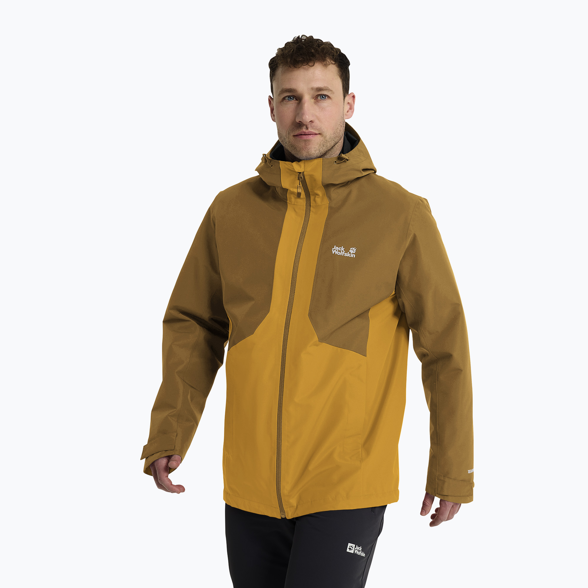 Мъжко яке 3-в-1 Jack Wolfskin Stonetrail 3In1 burly yellow jw