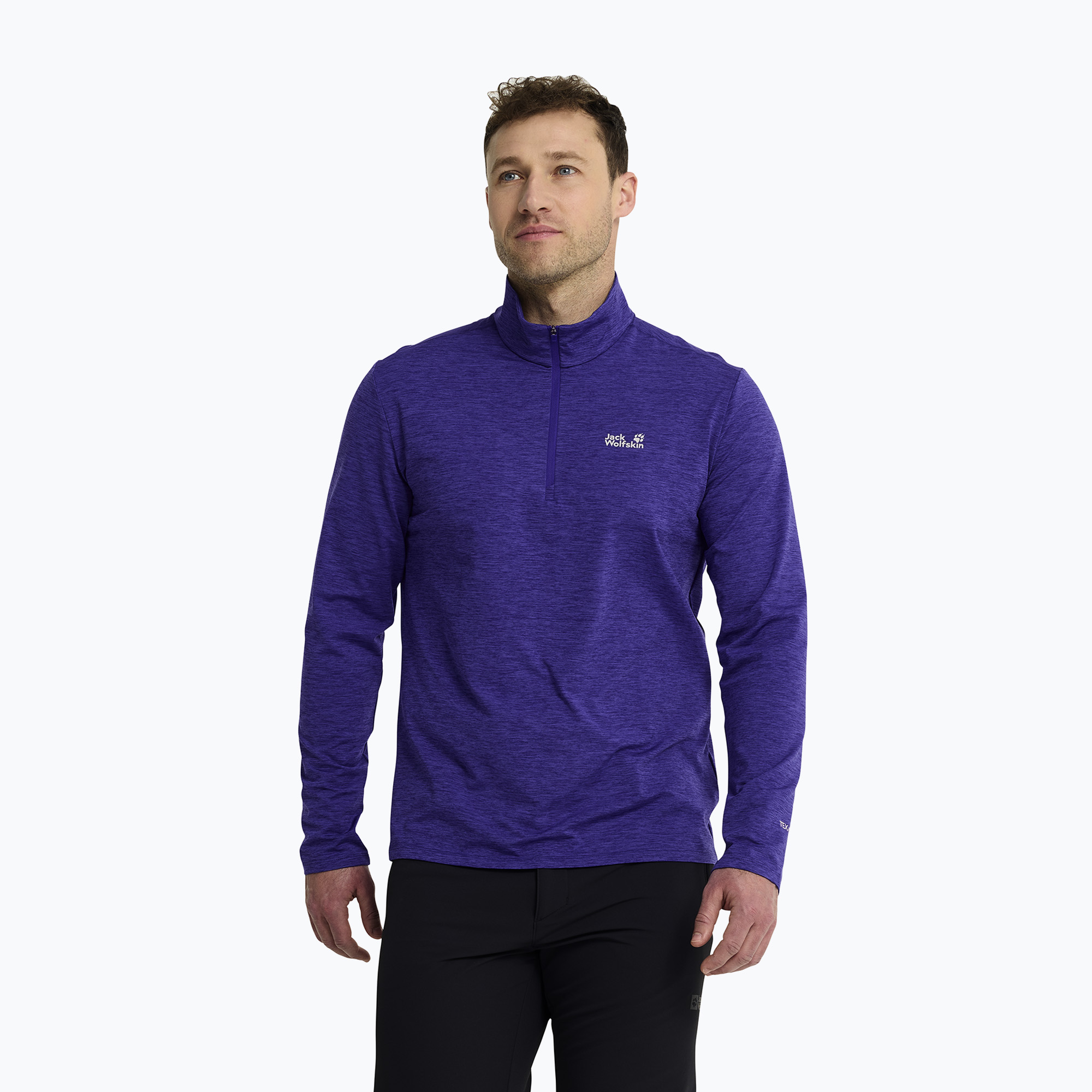 Мъжки поларен суитшърт Jack Wolfskin Trail Half Zip glow ink